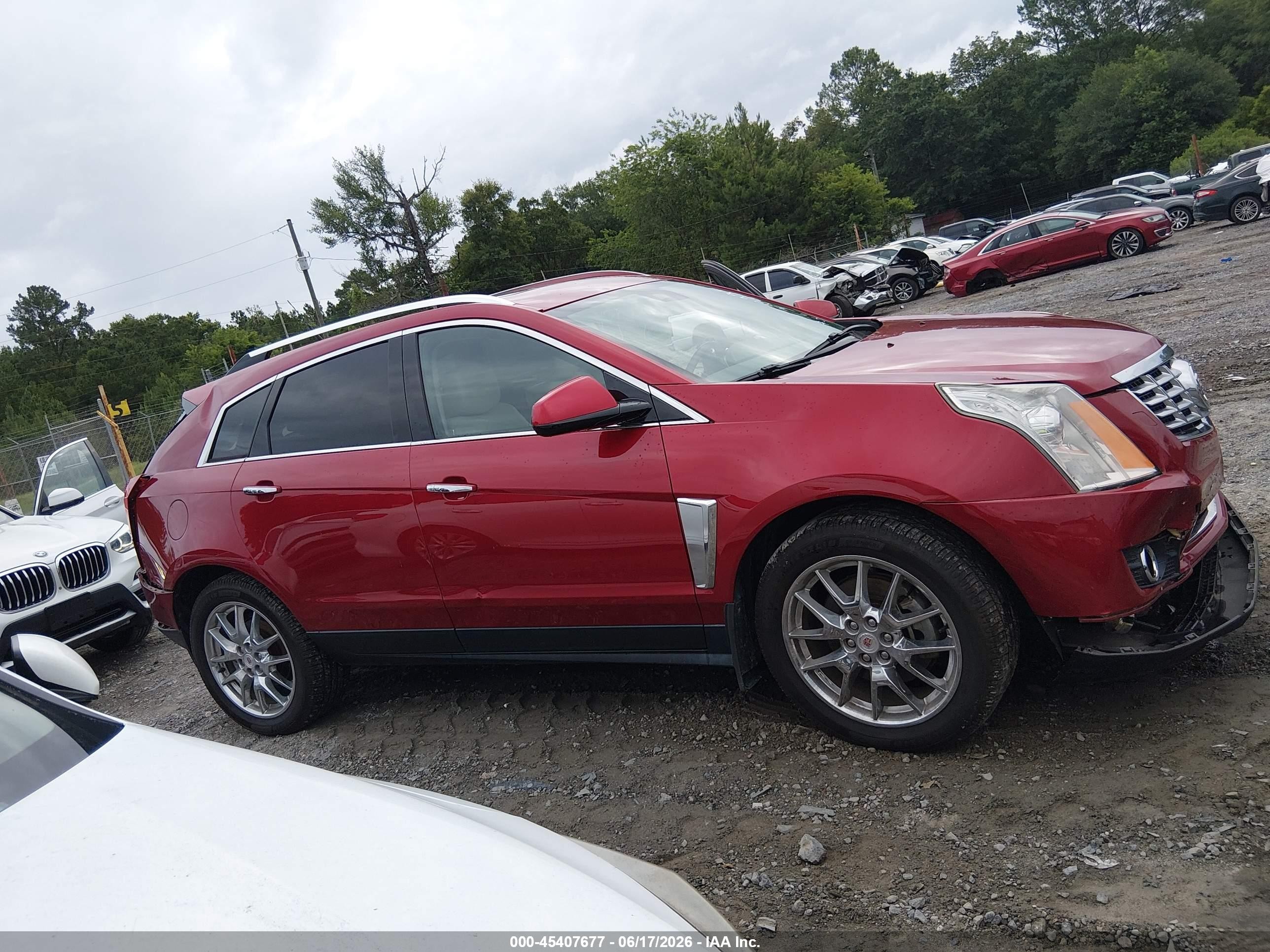2013 Cadillac Srx Premium Collection Red vin: 3GYFNJE30DS553633
