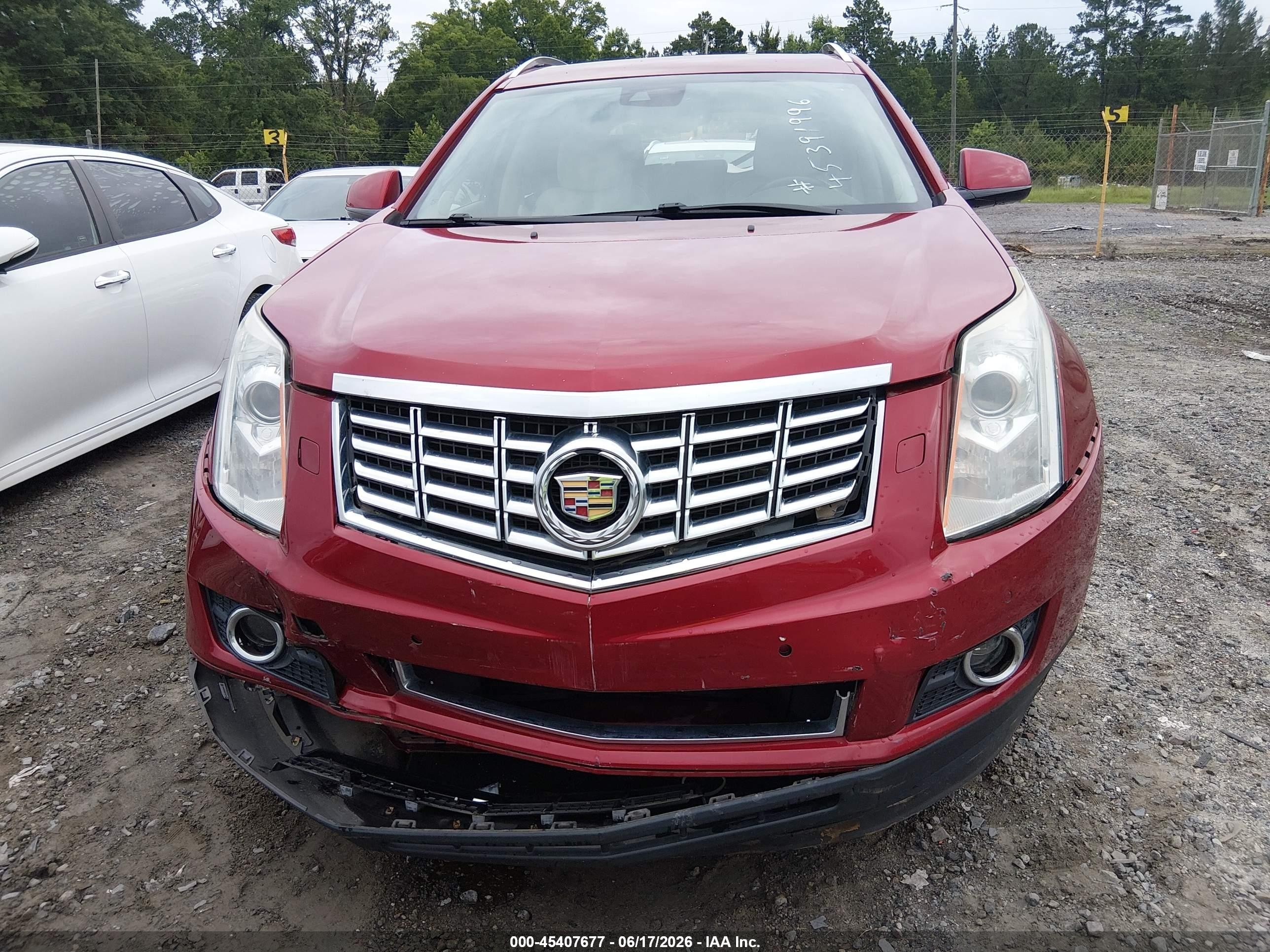 2013 Cadillac Srx Premium Collection Red vin: 3GYFNJE30DS553633
