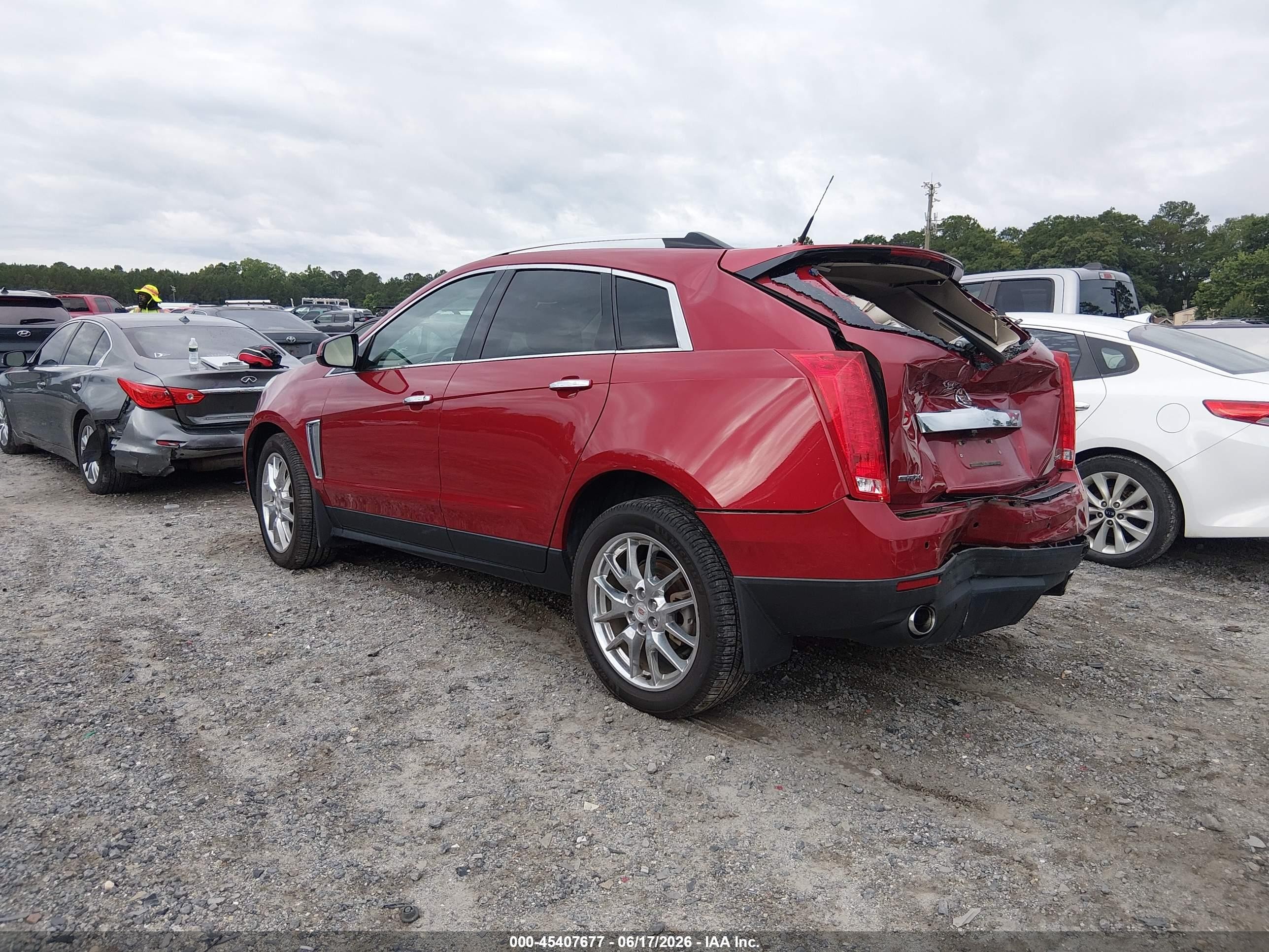 2013 Cadillac Srx Premium Collection Red vin: 3GYFNJE30DS553633