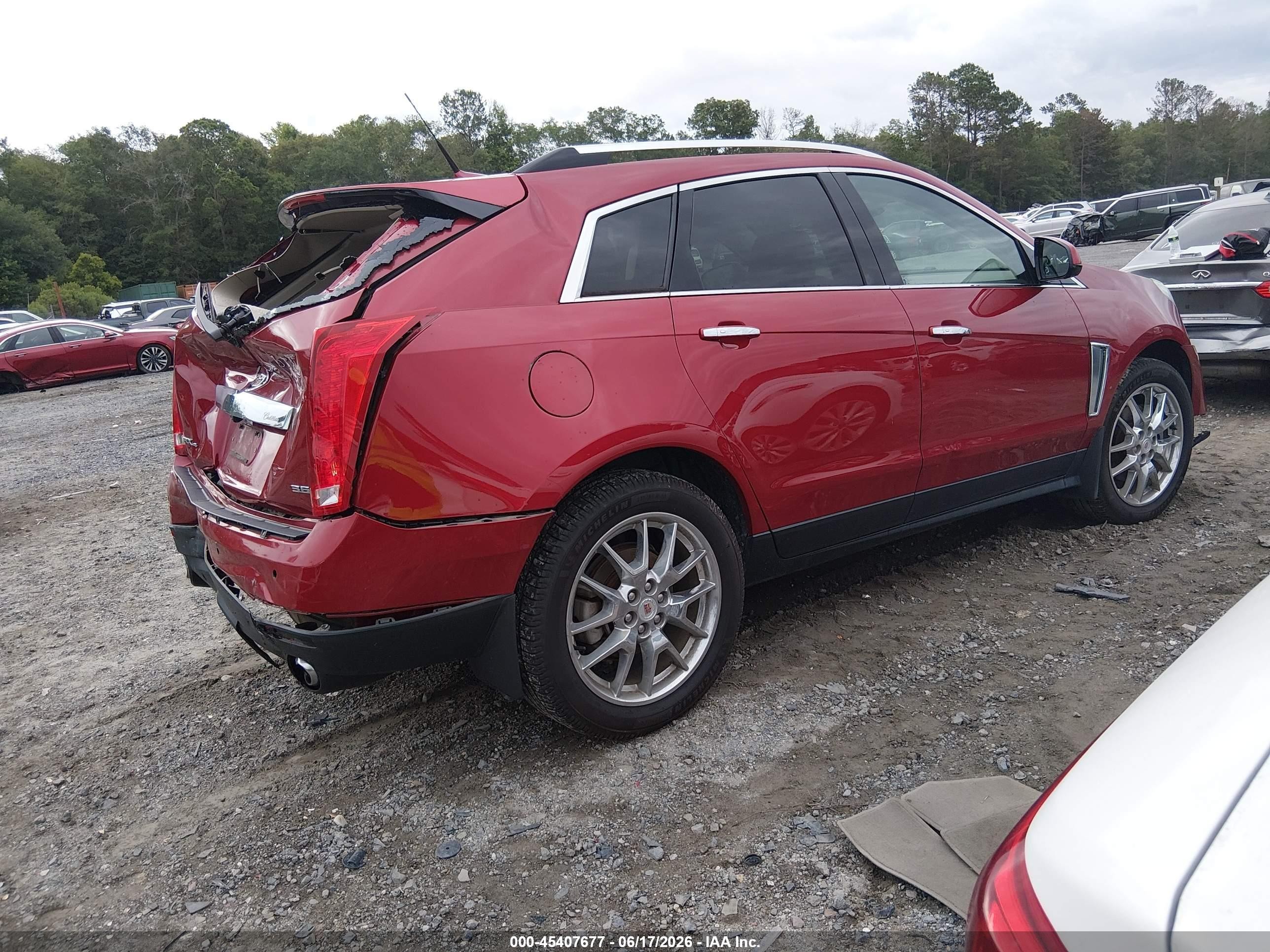 2013 Cadillac Srx Premium Collection Red vin: 3GYFNJE30DS553633