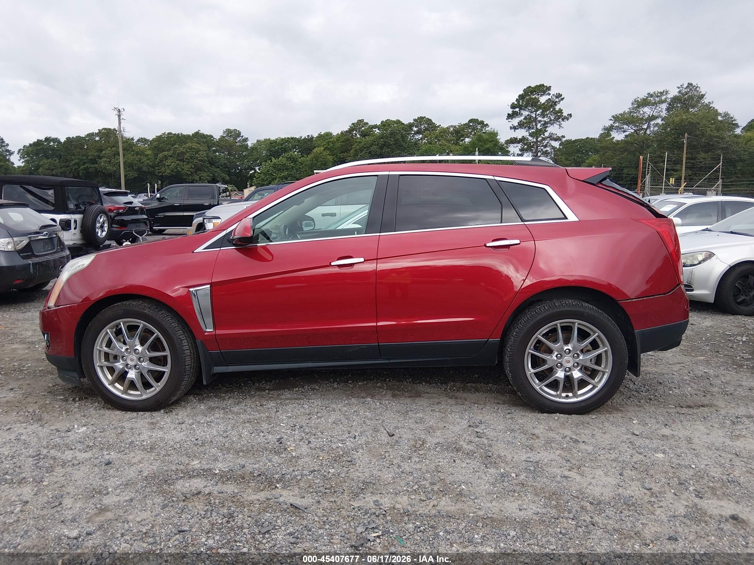 2013 Cadillac Srx Premium Collection Red vin: 3GYFNJE30DS553633
