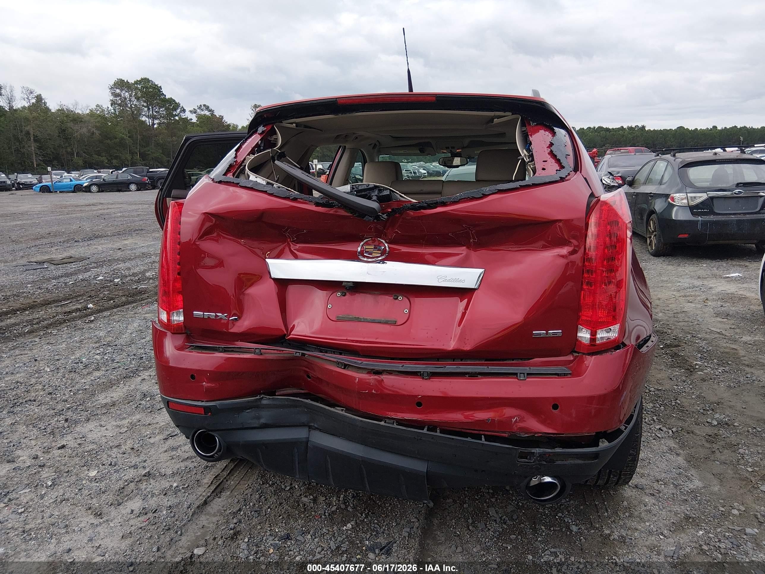 2013 Cadillac Srx Premium Collection Red vin: 3GYFNJE30DS553633