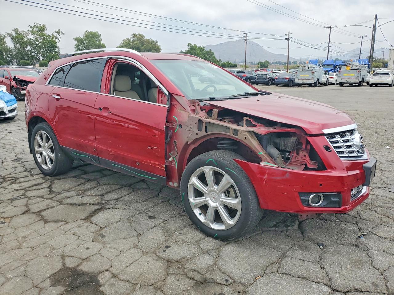 2013 Cadillac Srx Premium Collection Red vin: 3GYFNJE31DS518048