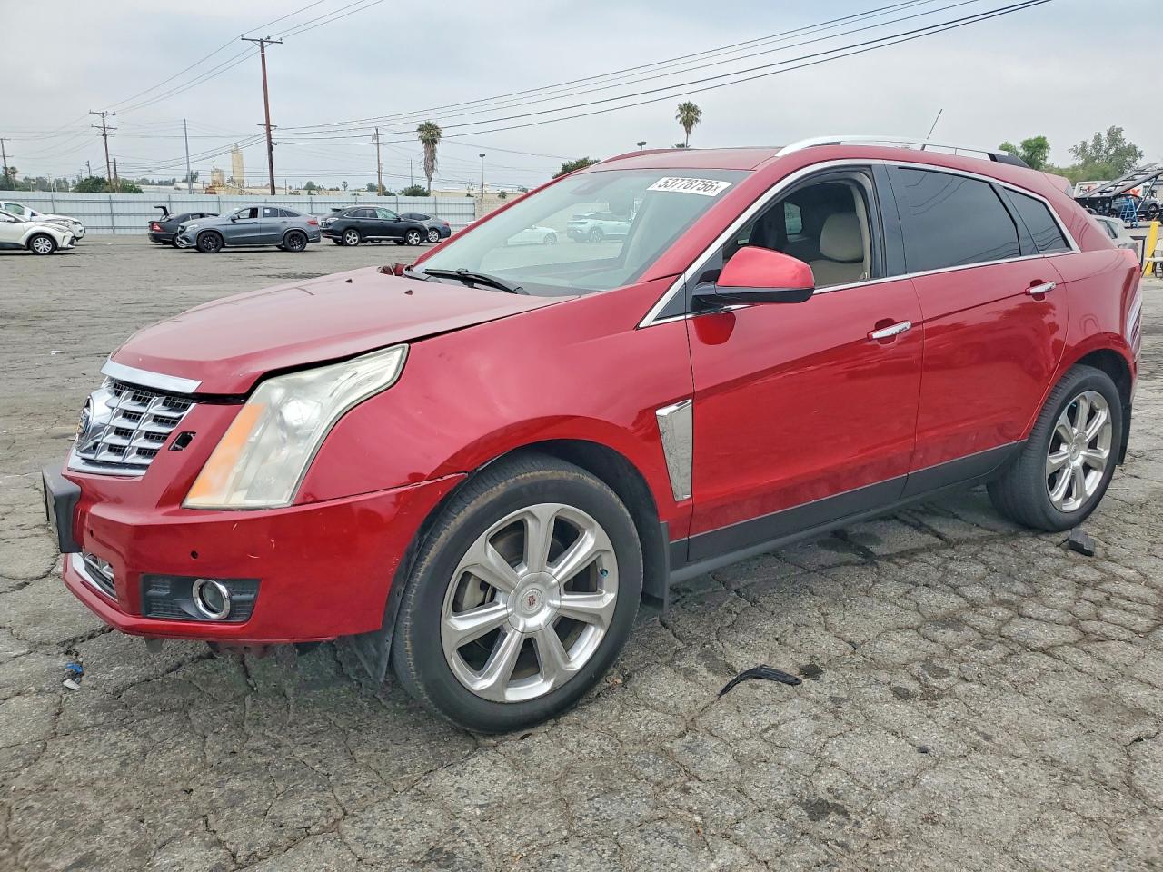 2013 Cadillac Srx Premium Collection Red vin: 3GYFNJE31DS518048