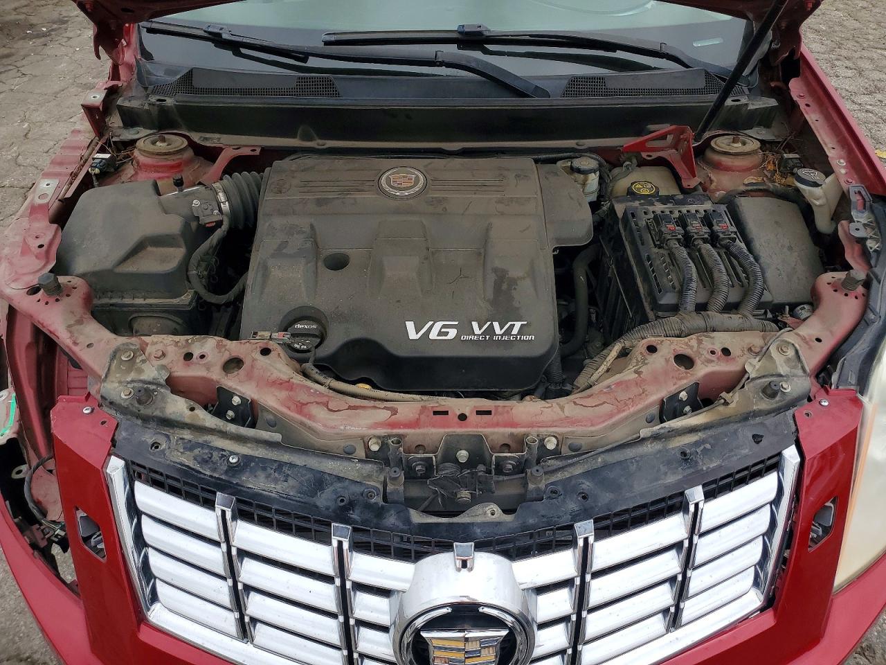 2013 Cadillac Srx Premium Collection Red vin: 3GYFNJE31DS518048