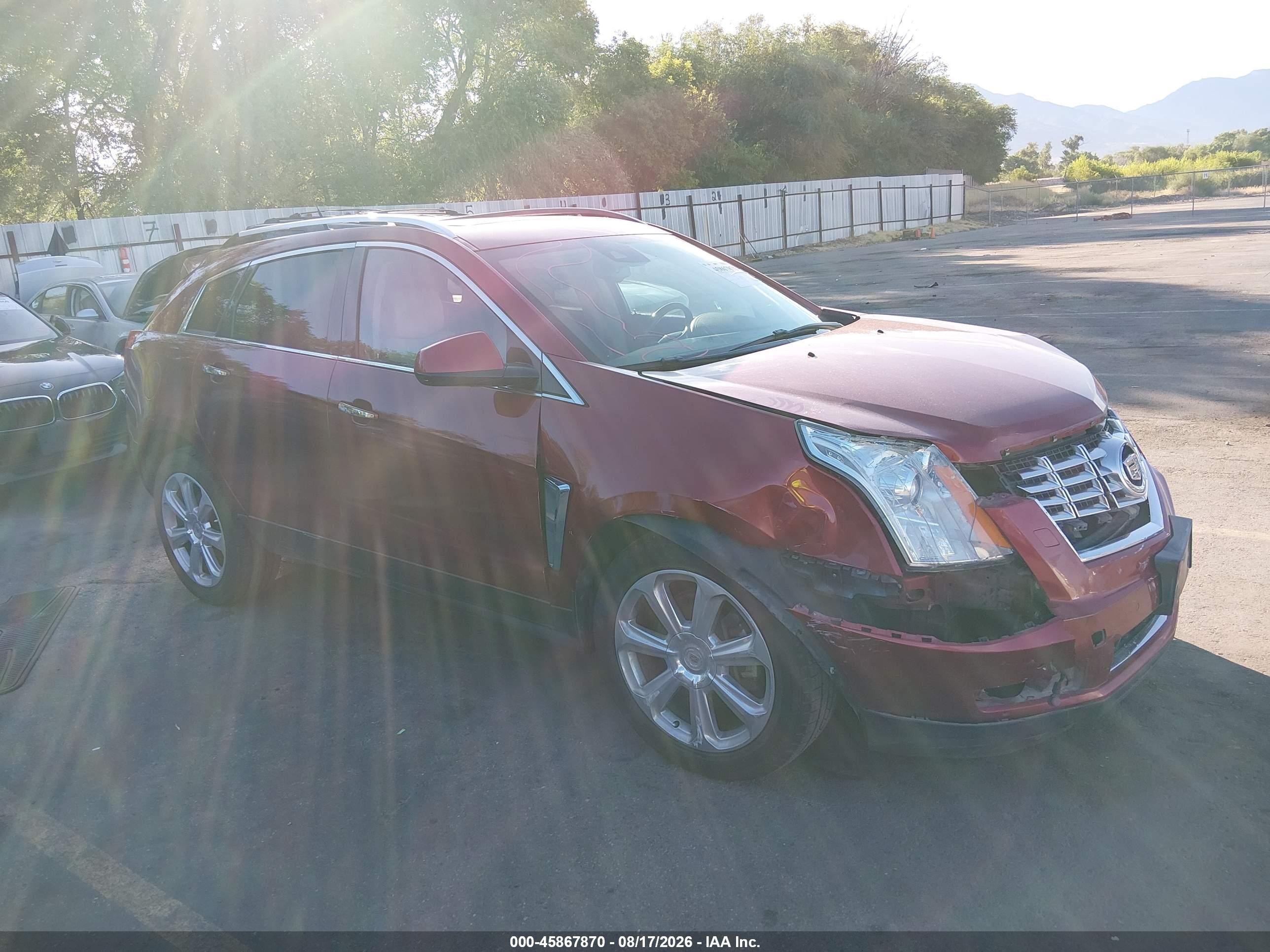 2013 Cadillac Srx Premium Collection Burgundy vin: 3GYFNJE31DS653921