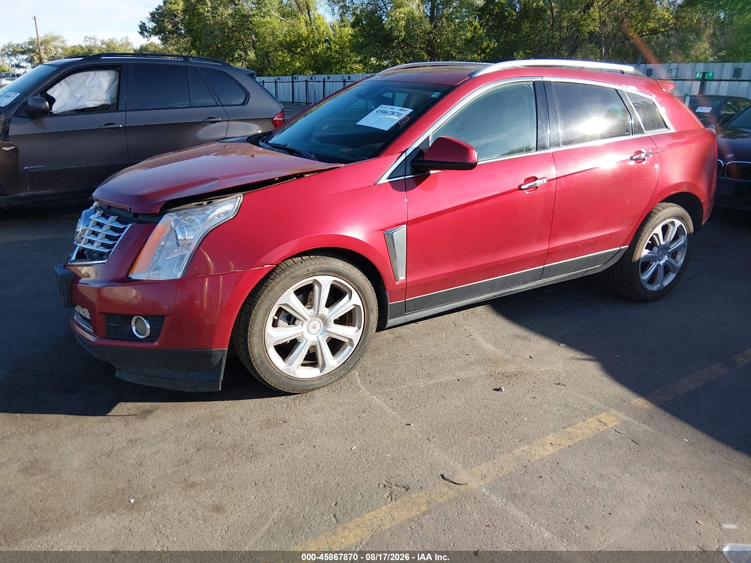 2013 Cadillac Srx Premium Collection Бордовый vin: 3GYFNJE31DS653921