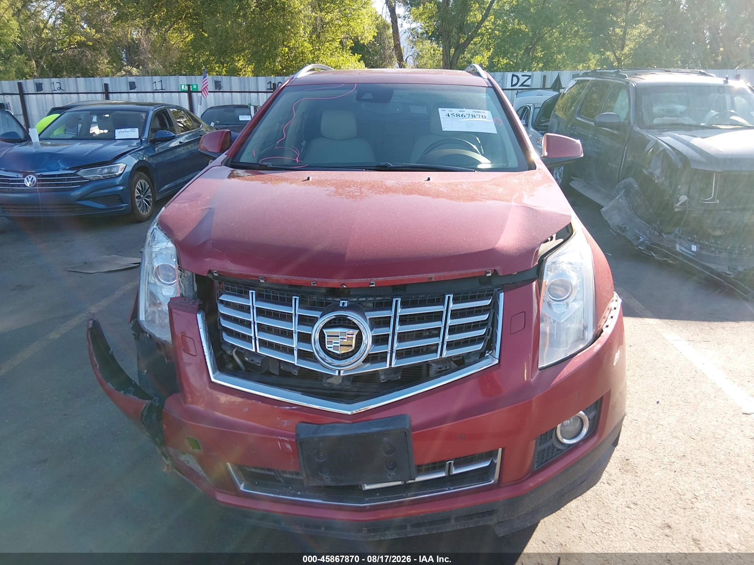 2013 Cadillac Srx Premium Collection Бордовый vin: 3GYFNJE31DS653921