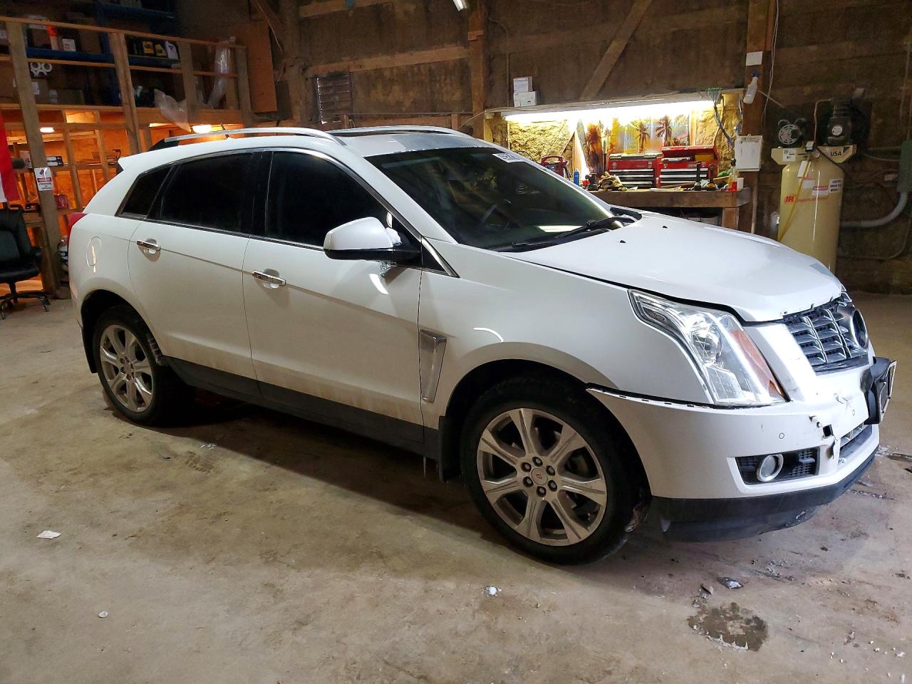 2013 Cadillac Srx Premium Collection White vin: 3GYFNJE32DS557747