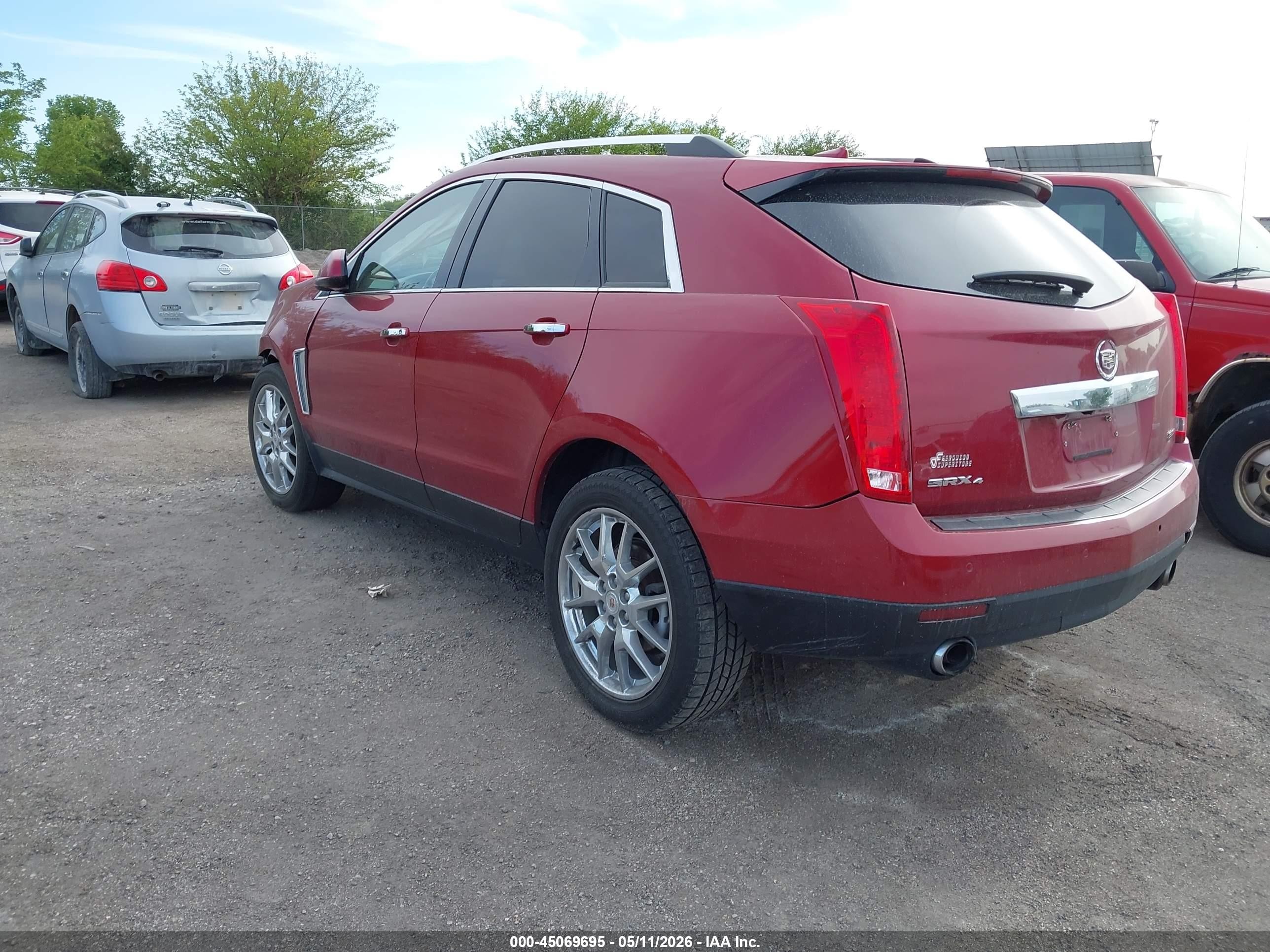 2013 Cadillac Srx Premium Collection Красный vin: 3GYFNJE33DS606423
