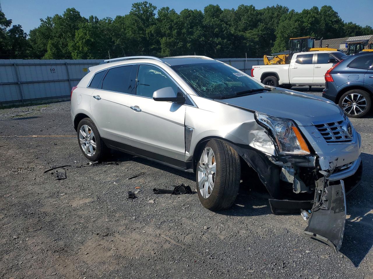 2013 Cadillac Srx Premium Silver vin: 3GYFNJE33DS647523