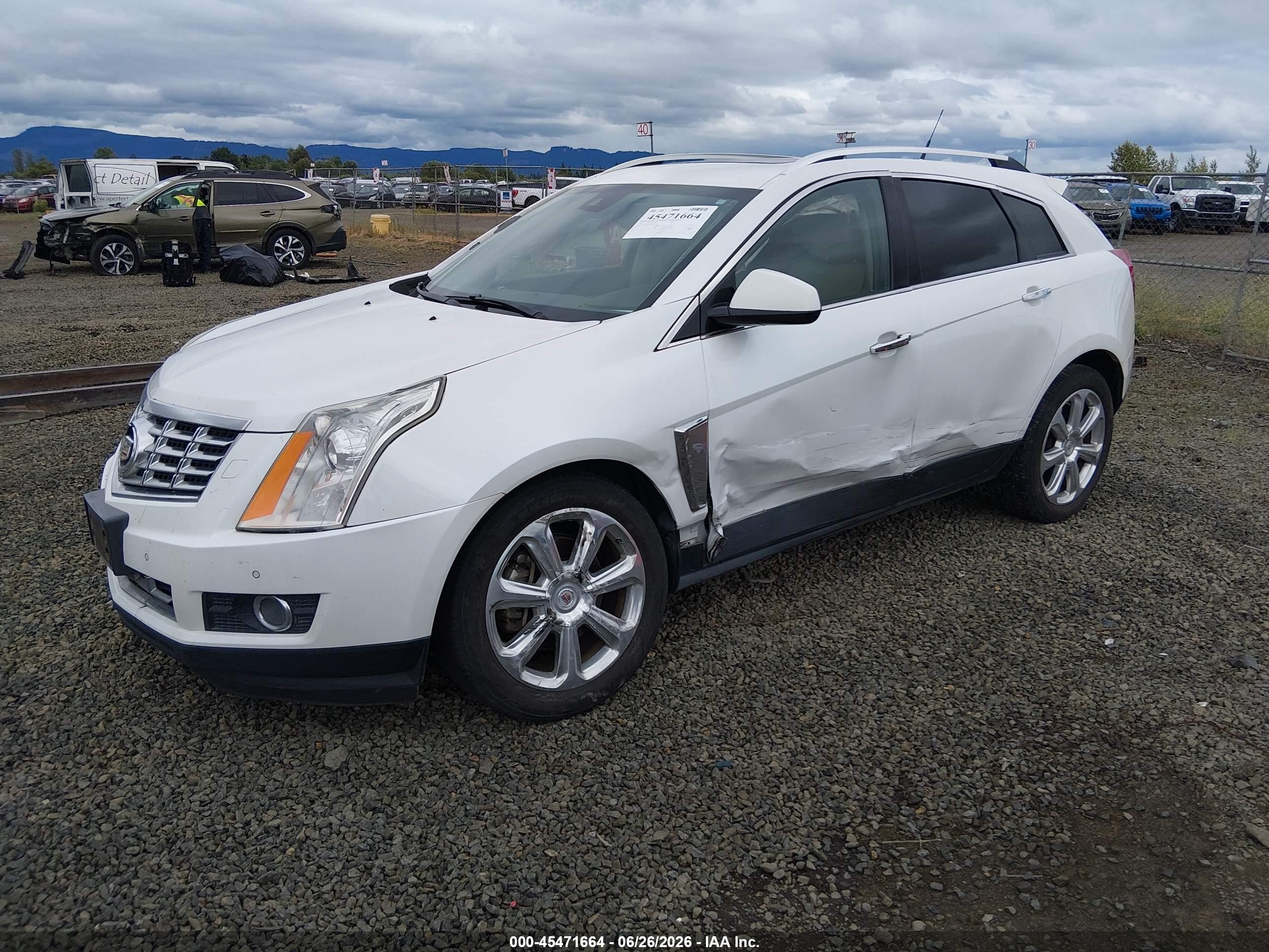 2013 Cadillac Srx Premium Collection White vin: 3GYFNJE34DS539685