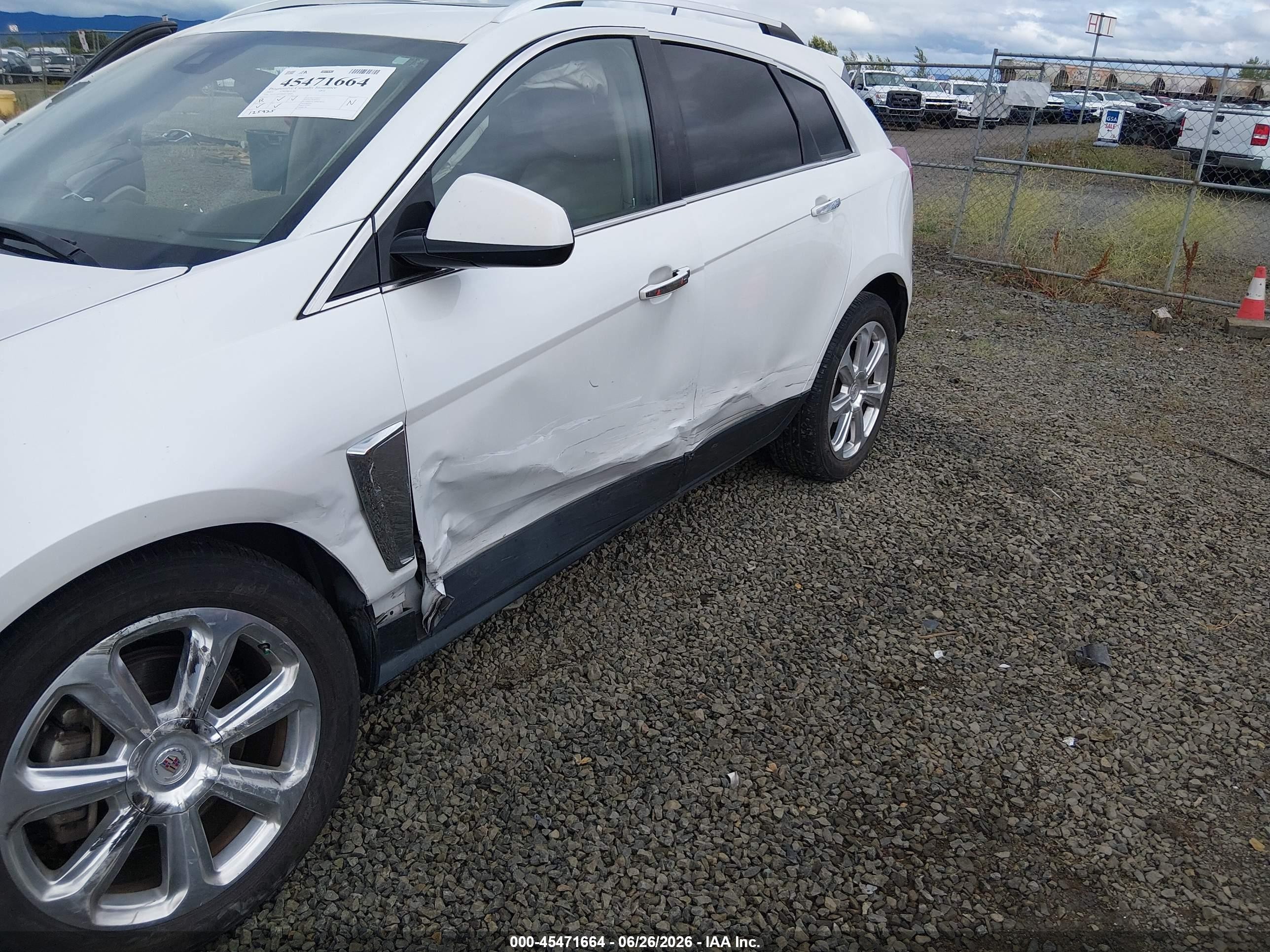 2013 Cadillac Srx Premium Collection White vin: 3GYFNJE34DS539685