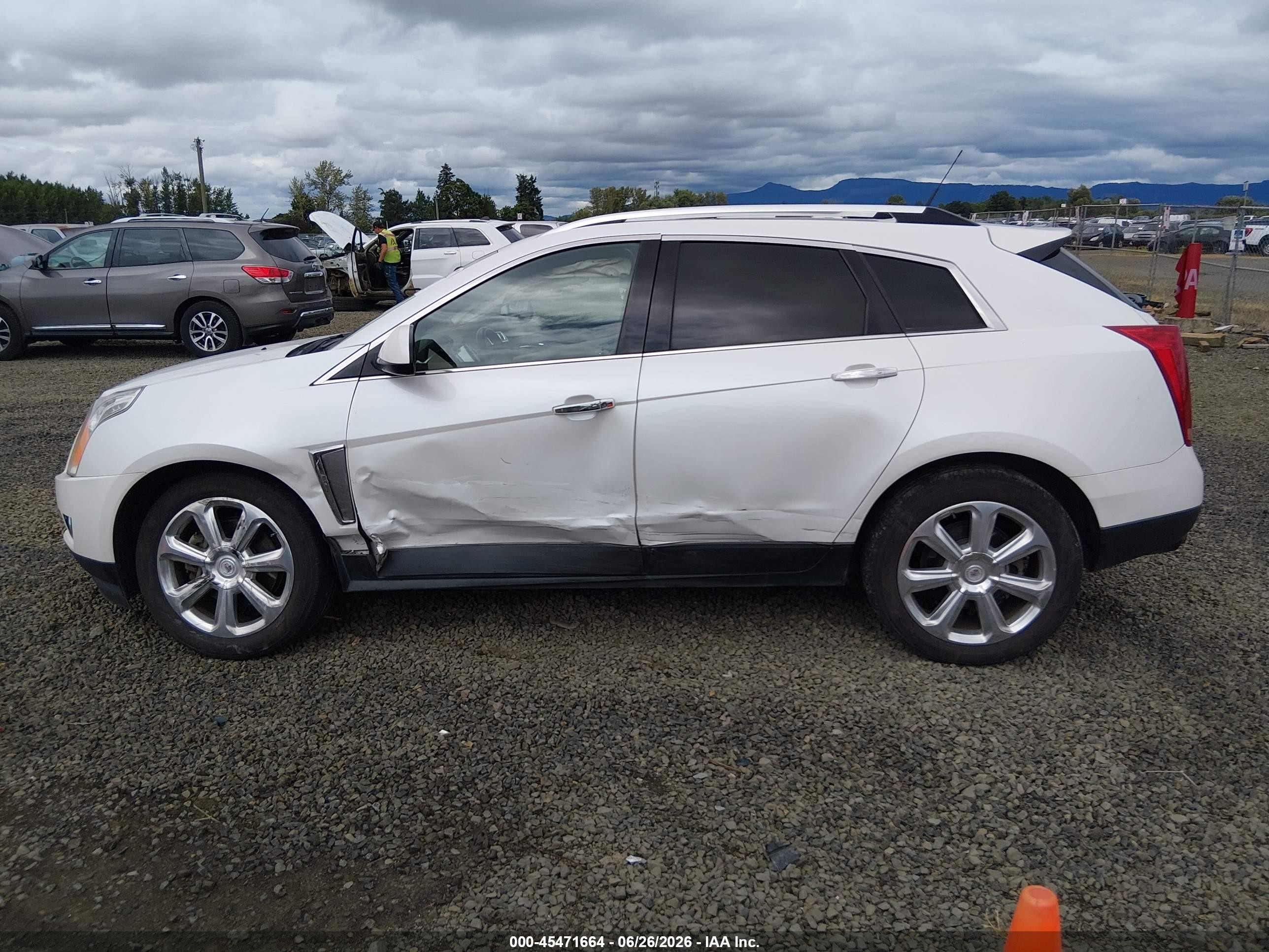 2013 Cadillac Srx Premium Collection White vin: 3GYFNJE34DS539685