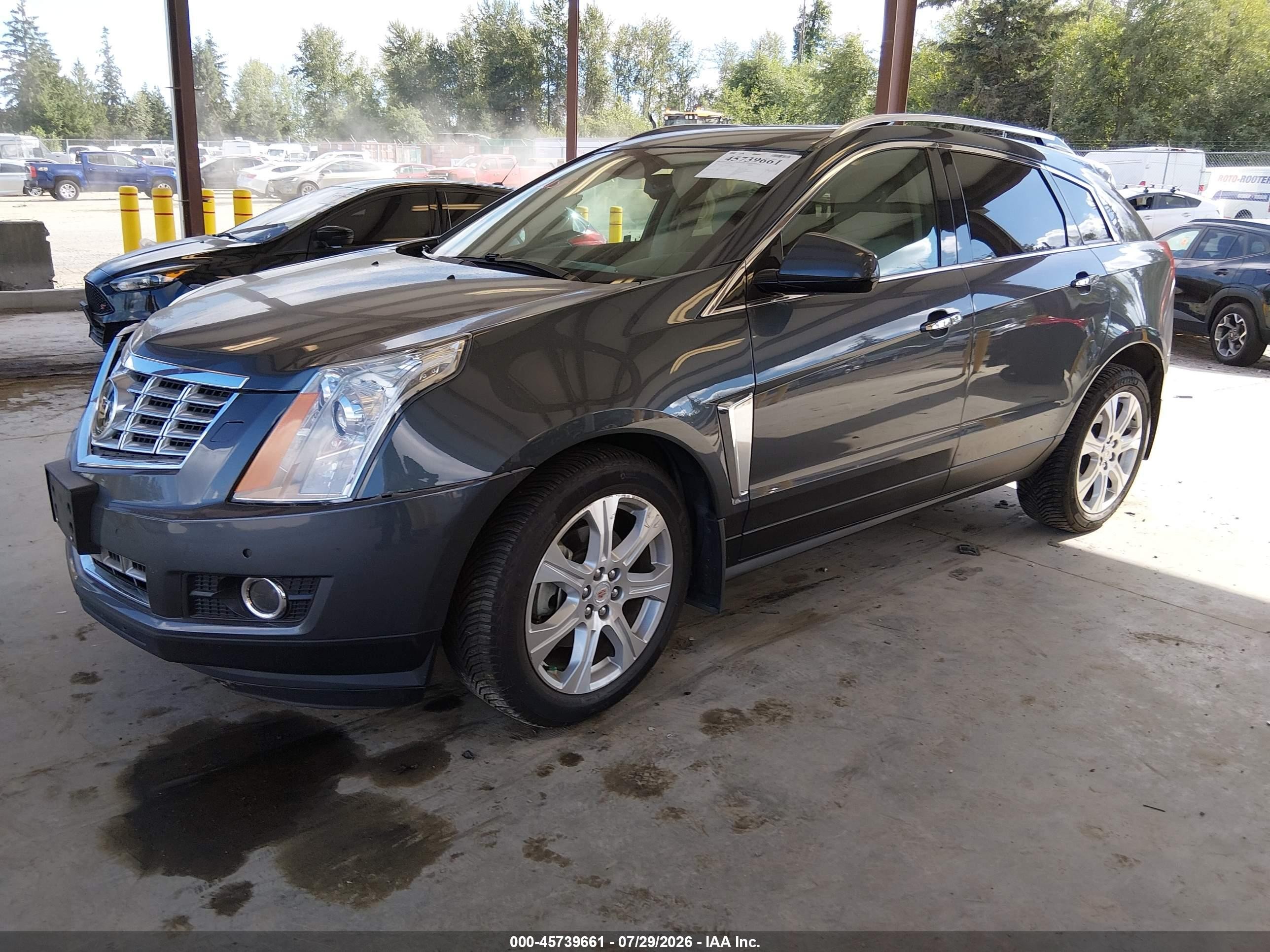 2013 Cadillac Srx Premium Collection Blue vin: 3GYFNJE34DS577028