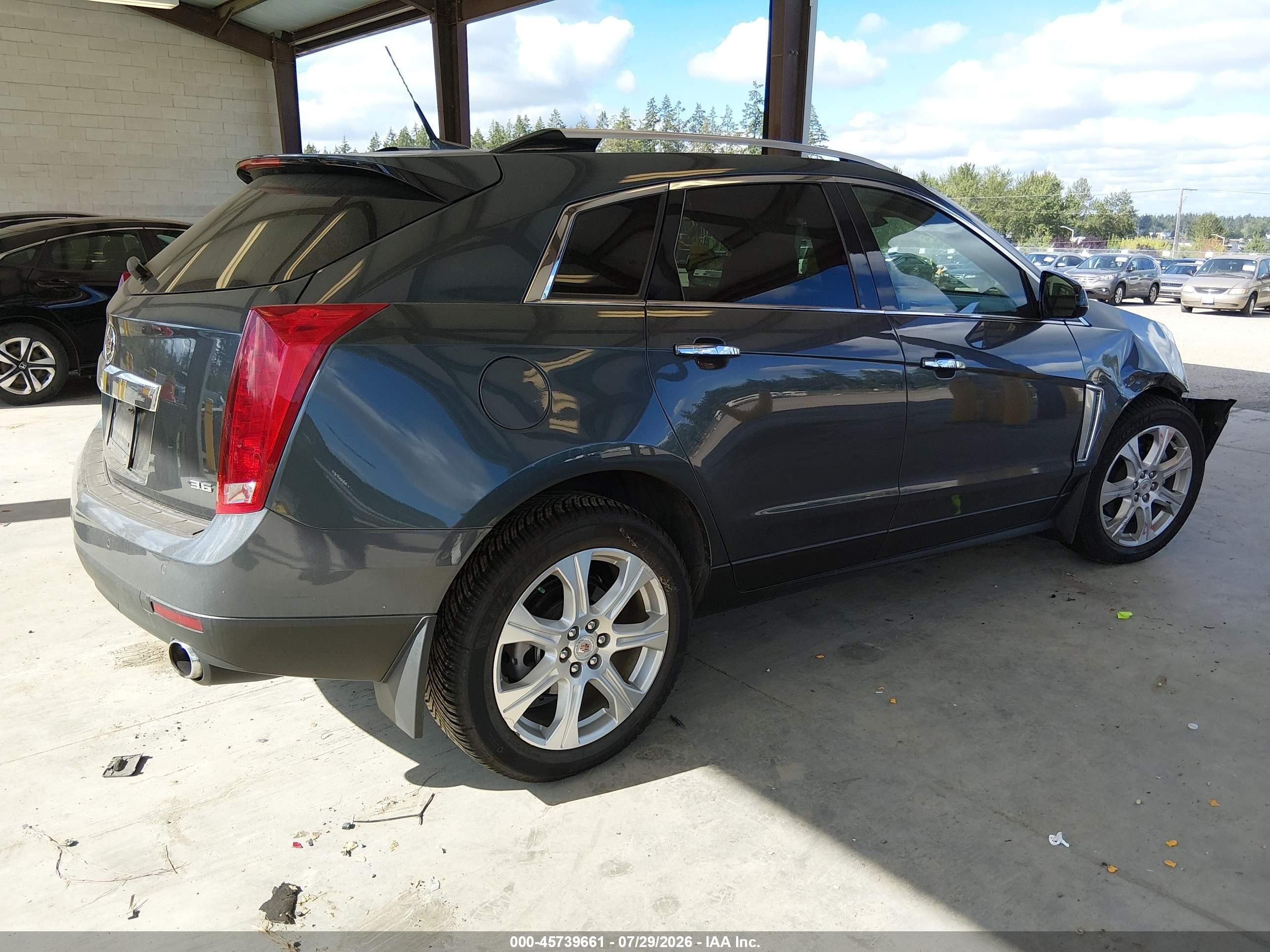 2013 Cadillac Srx Premium Collection Blue vin: 3GYFNJE34DS577028