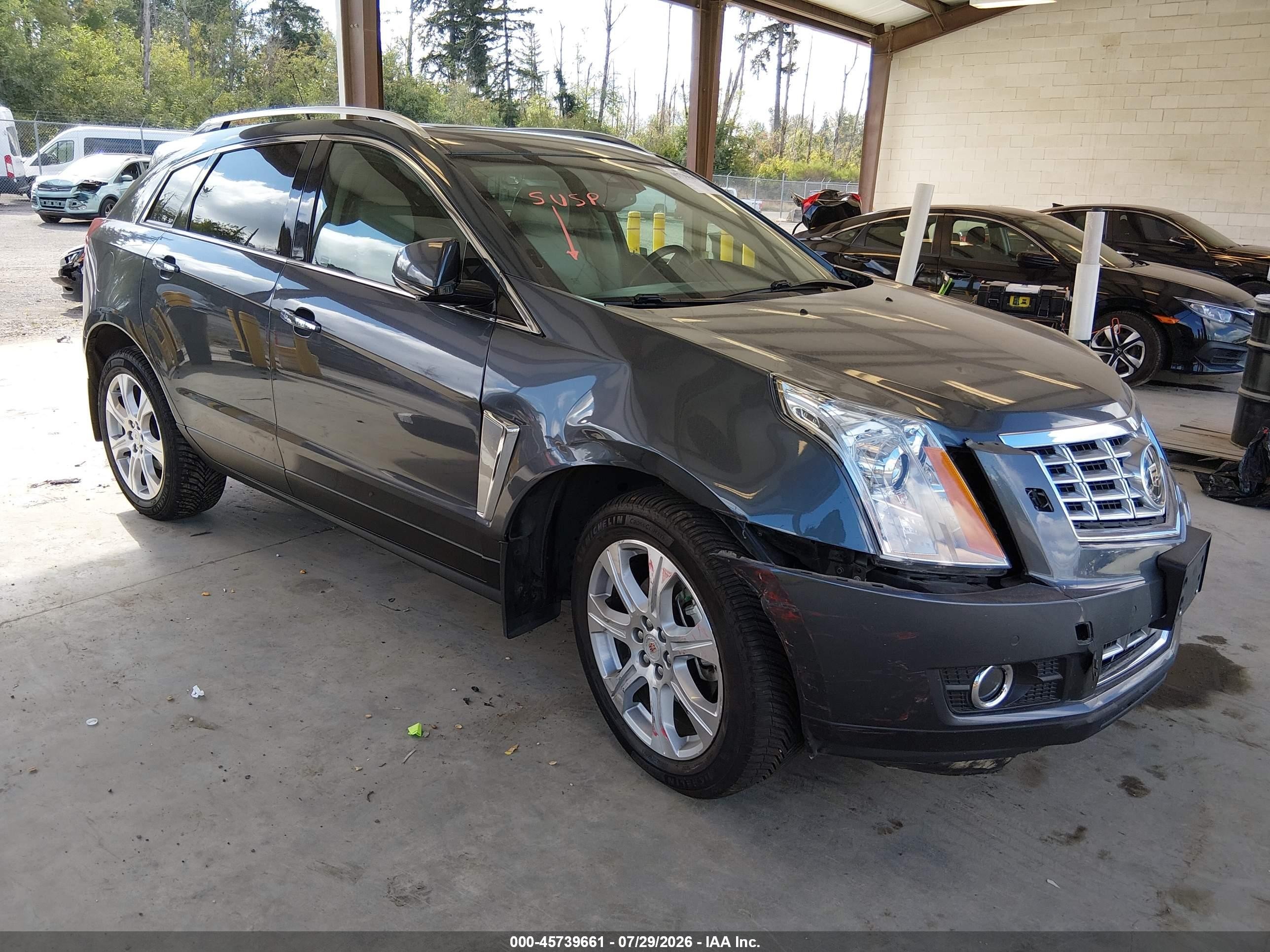 2013 Cadillac Srx Premium Collection Blue vin: 3GYFNJE34DS577028