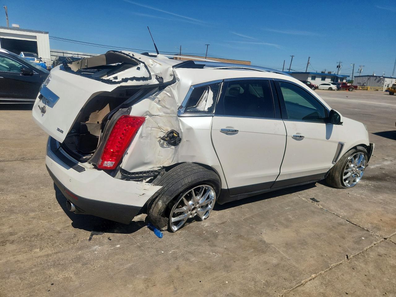 2013 Cadillac Srx Premium Collection White vin: 3GYFNJE3XDS607648