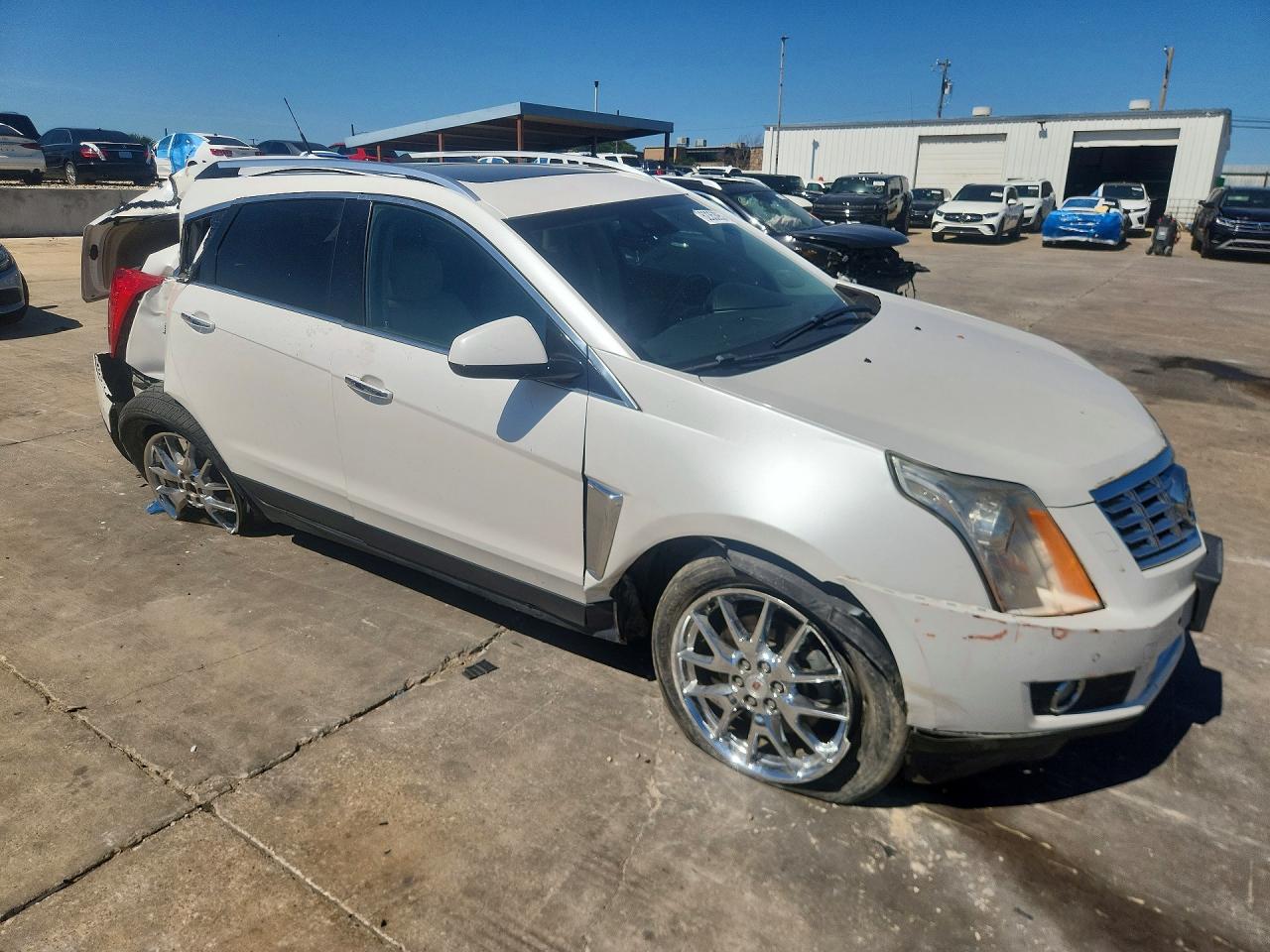 2013 Cadillac Srx Premium Collection White vin: 3GYFNJE3XDS607648