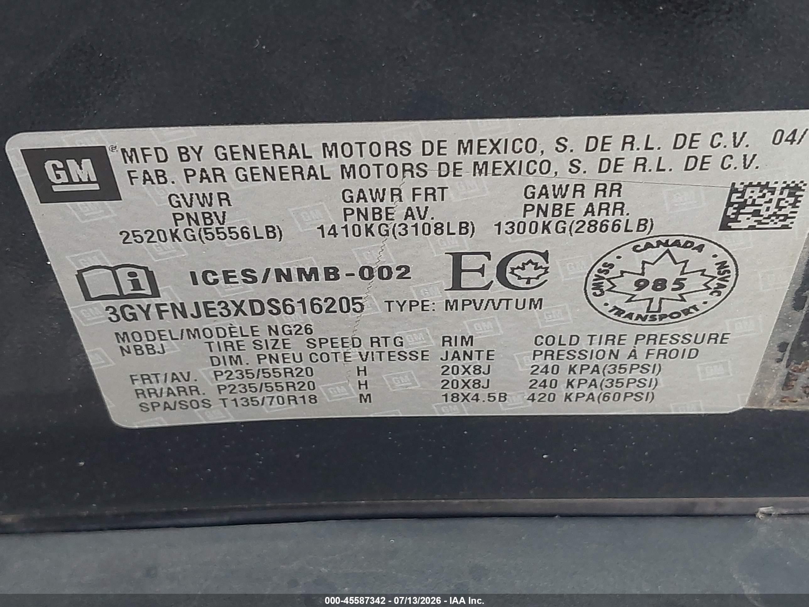 2013 Cadillac Srx Premium Collection Black vin: 3GYFNJE3XDS616205