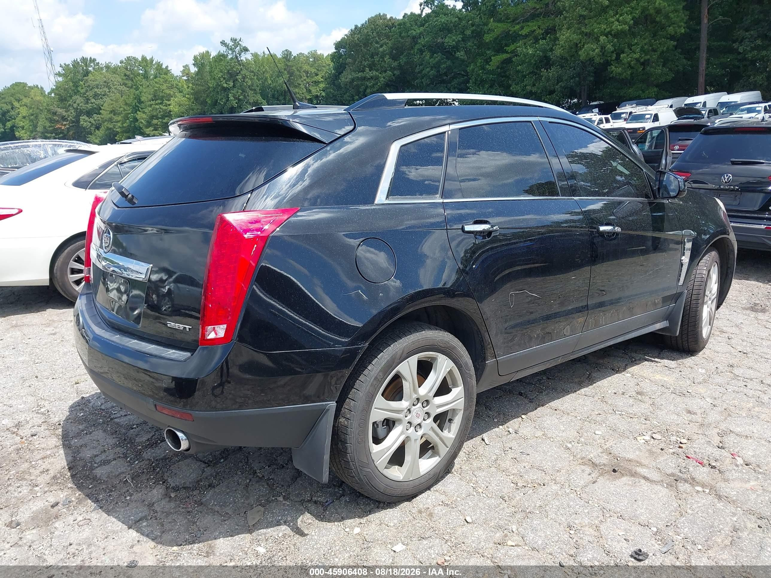 2010 Cadillac Srx Performance Collection Black vin: 3GYFNJE47AS570823