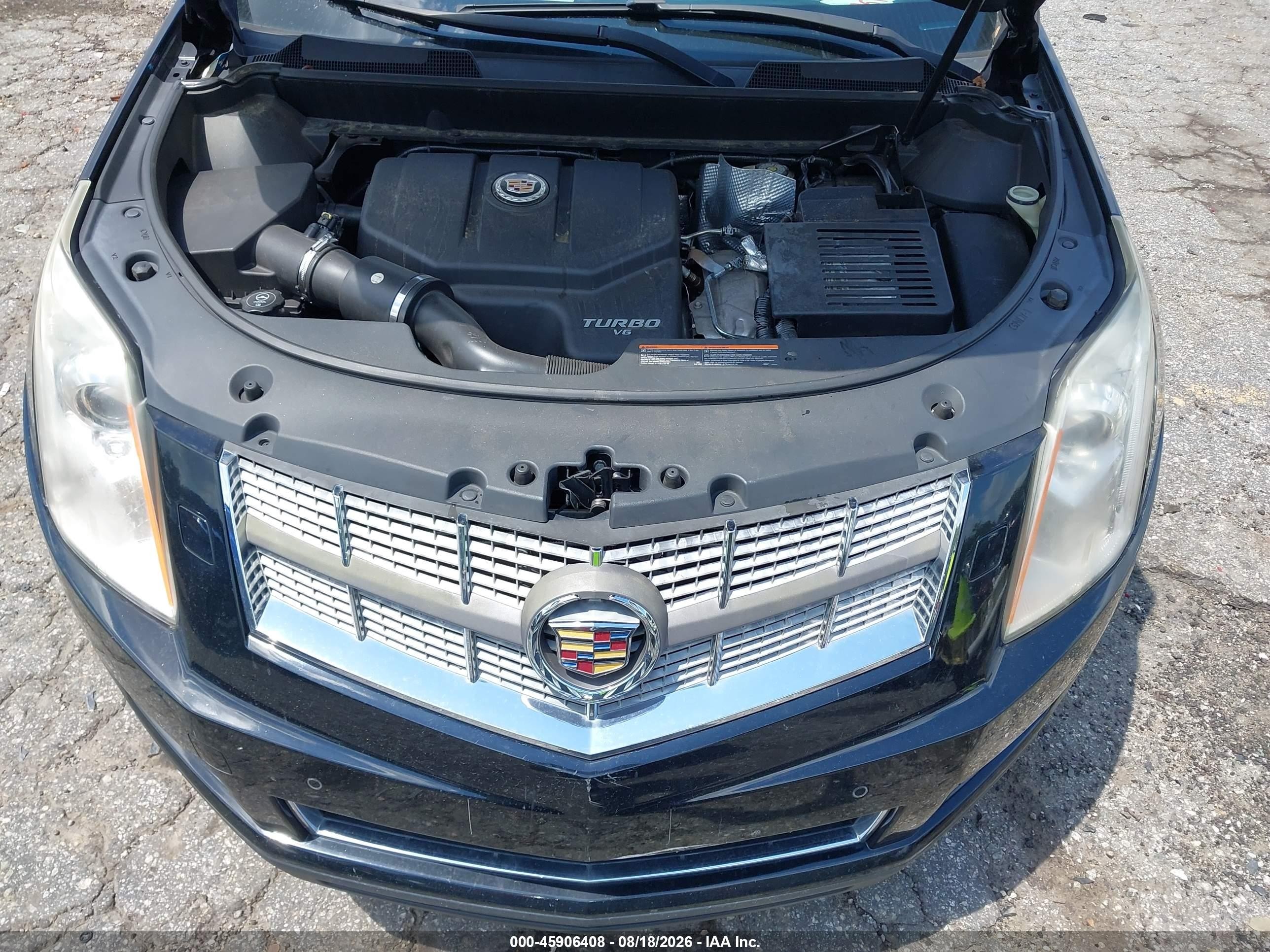 2010 Cadillac Srx Performance Collection Black vin: 3GYFNJE47AS570823