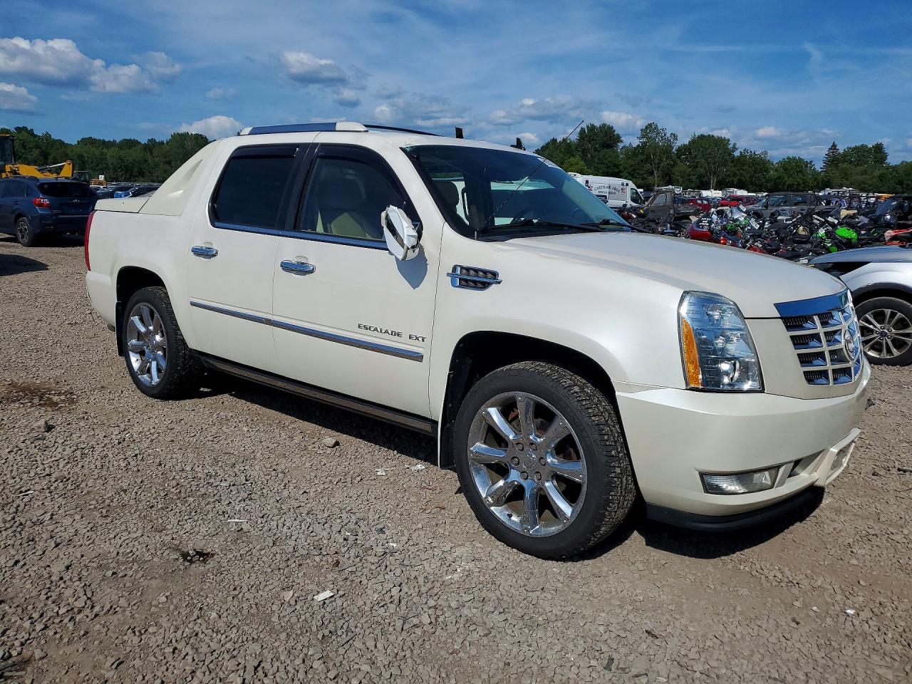 2012 Cadillac Escalade Ext Premium White vin: 3GYT4NEF8CG232027