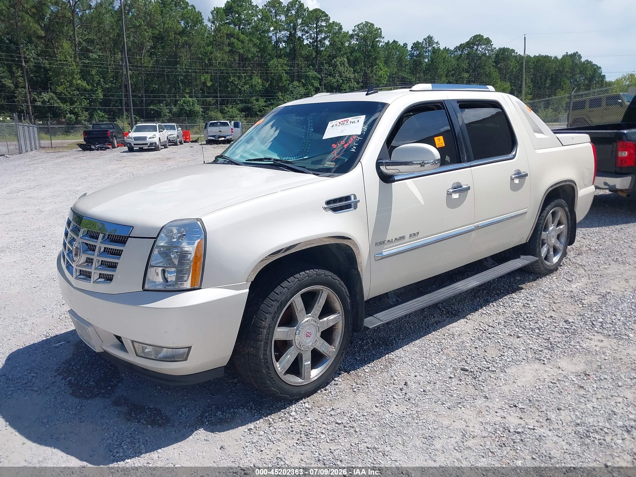2010 Cadillac Escalade Ext Premium White vin: 3GYVKNEF3AG278697