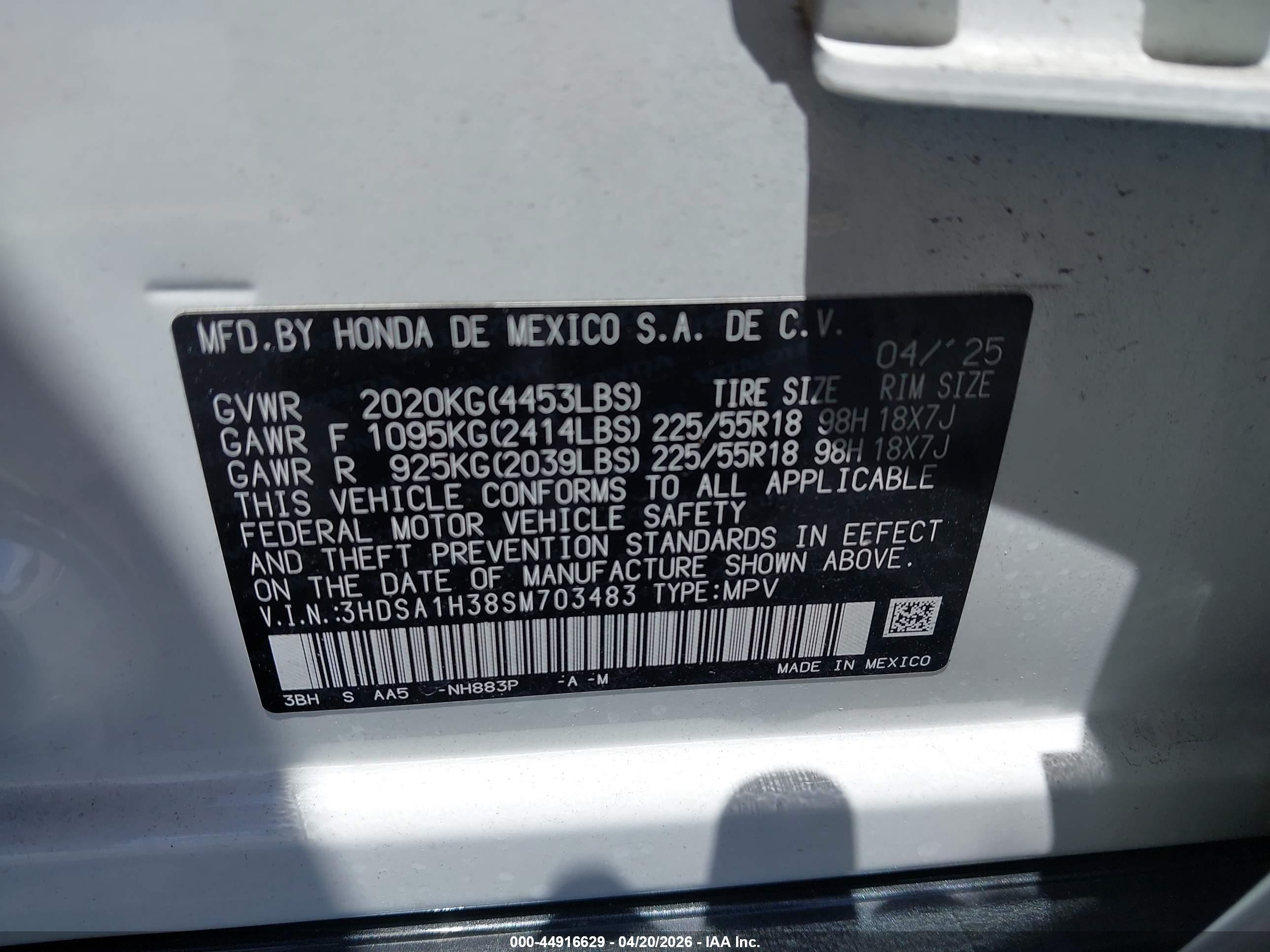 2025 Acura Adx   White vin: 3HDSA1H38SM703483