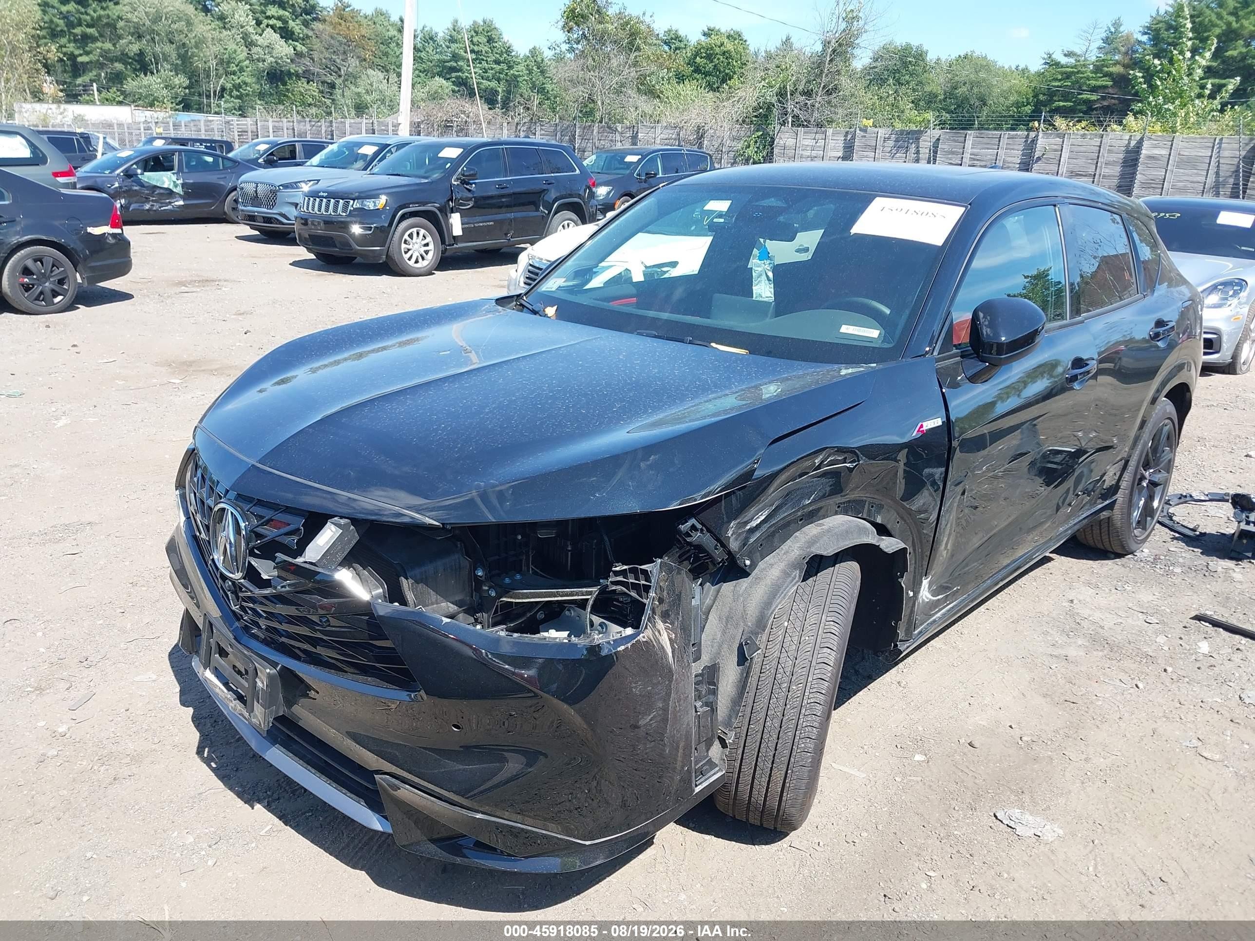 2025 Acura Adx A-spec With Advance Черный vin: 3HDSA2H76SM704463