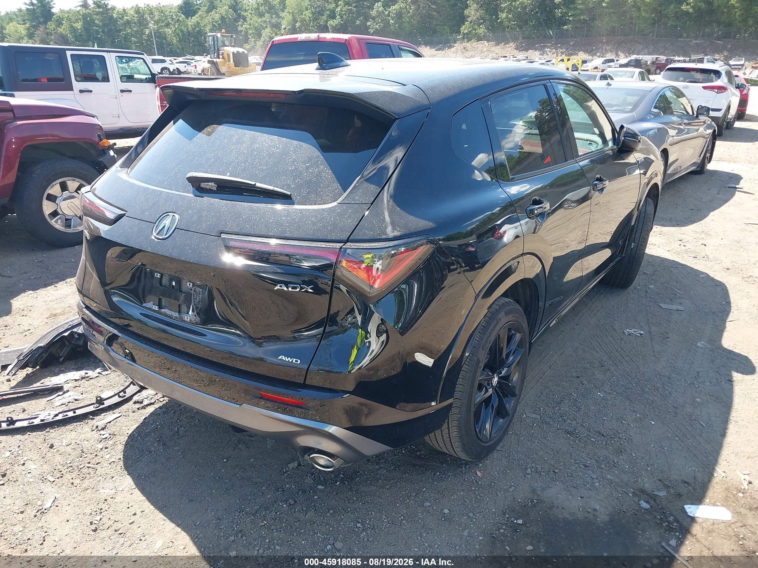 2025 Acura Adx A-spec With Advance Черный vin: 3HDSA2H76SM704463