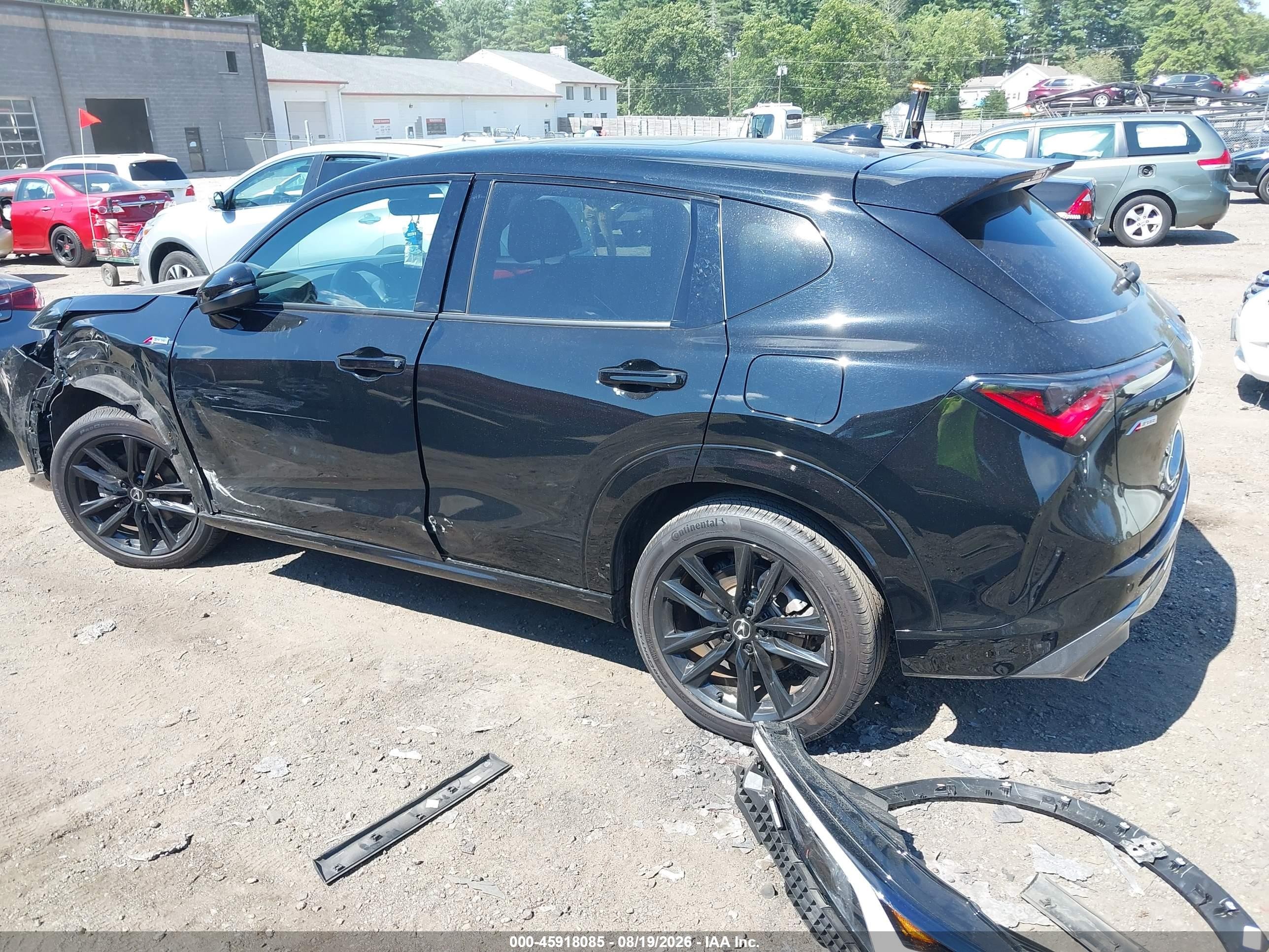 2025 Acura Adx A-spec With Advance Черный vin: 3HDSA2H76SM704463