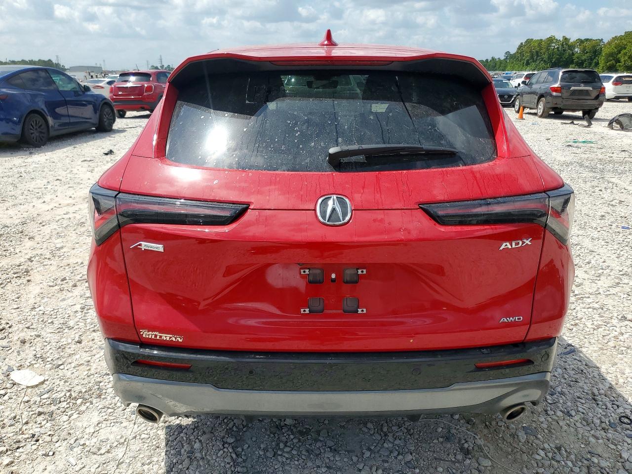 2025 Acura Adx A-spec Advance Красный vin: 3HDSA2H7XSM715935