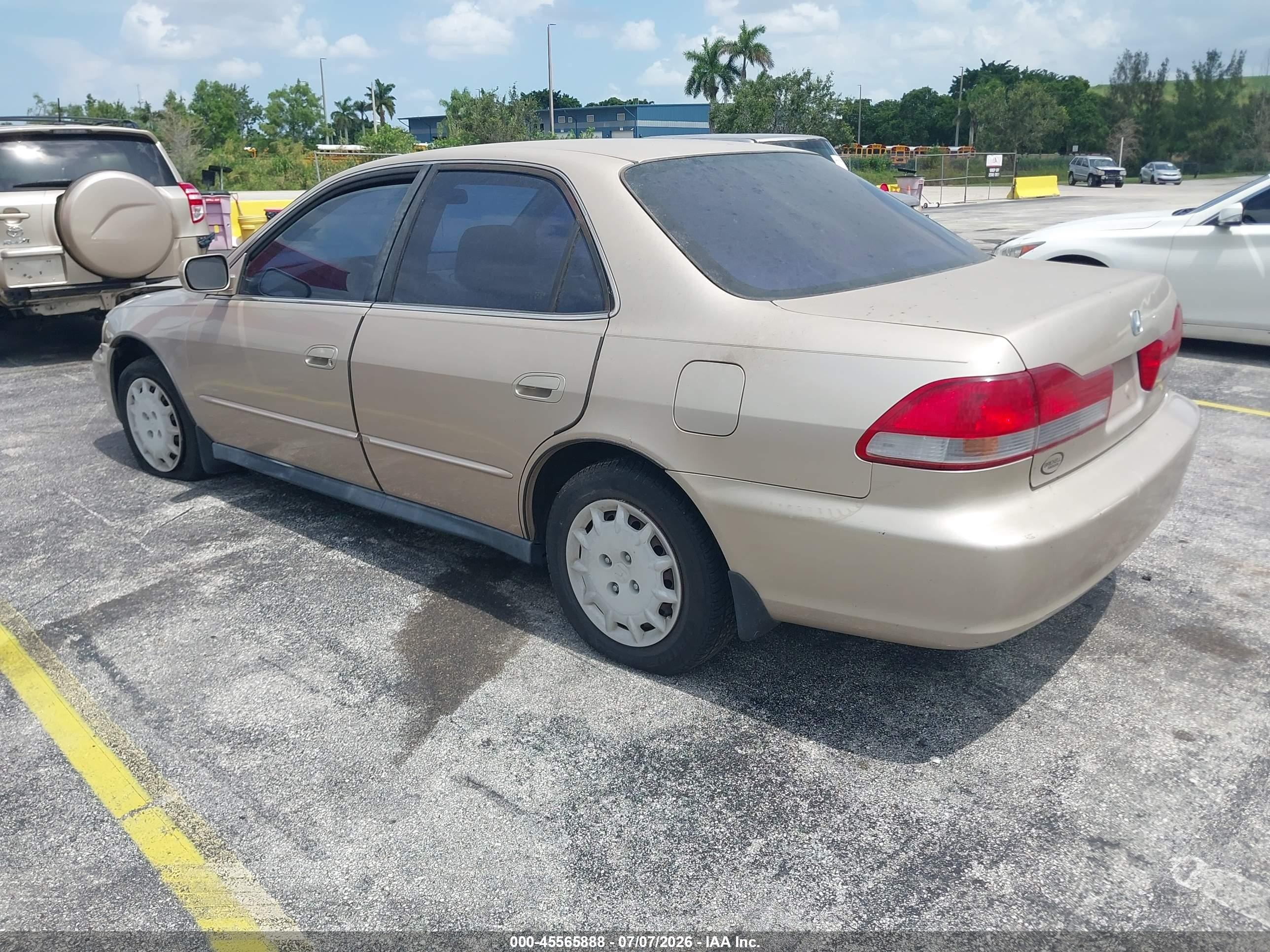 2001 Honda Accord 2.3 Lx Gold vin: 3HGCG56411G700706