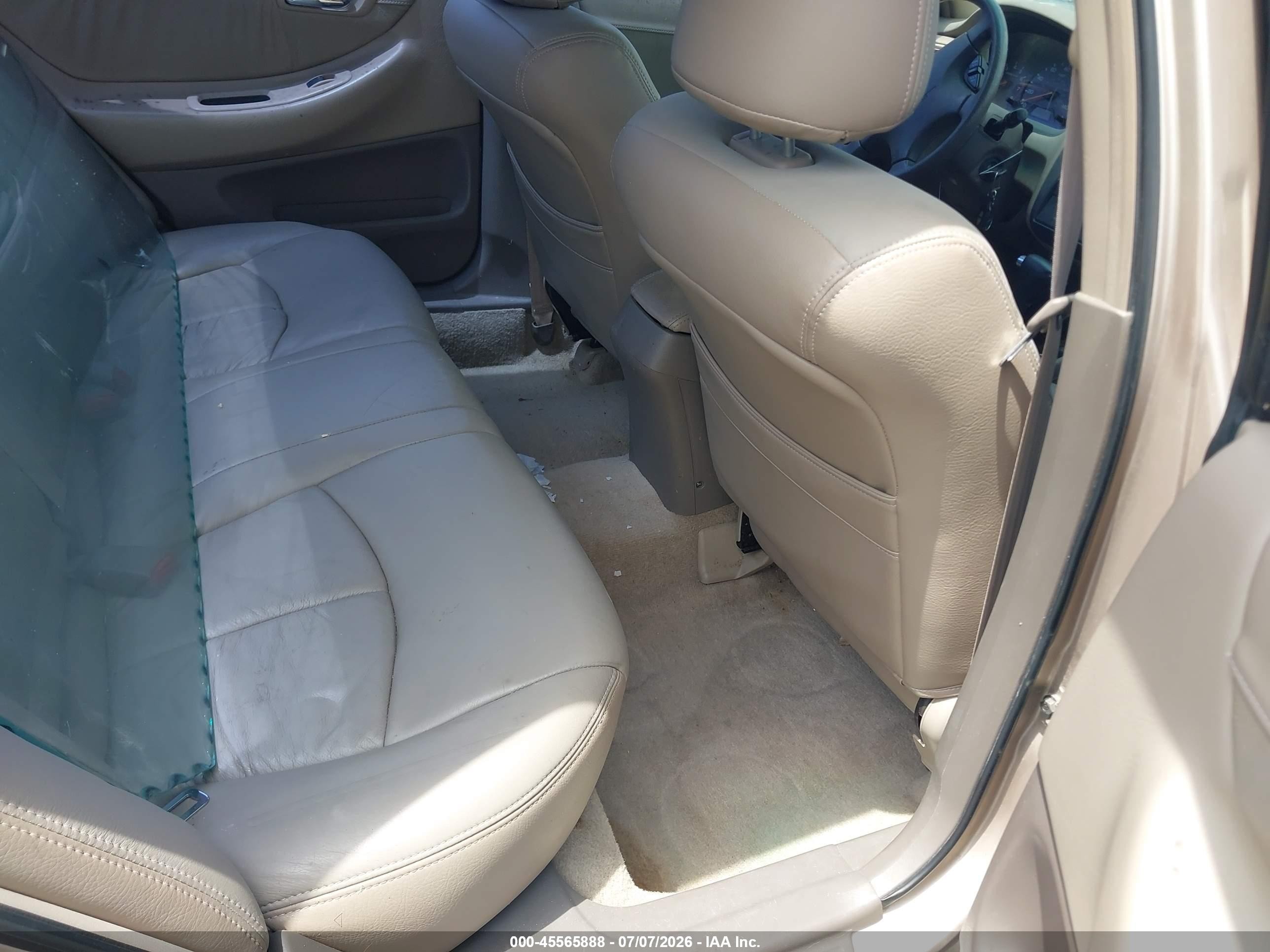 2001 Honda Accord 2.3 Lx Gold vin: 3HGCG56411G700706
