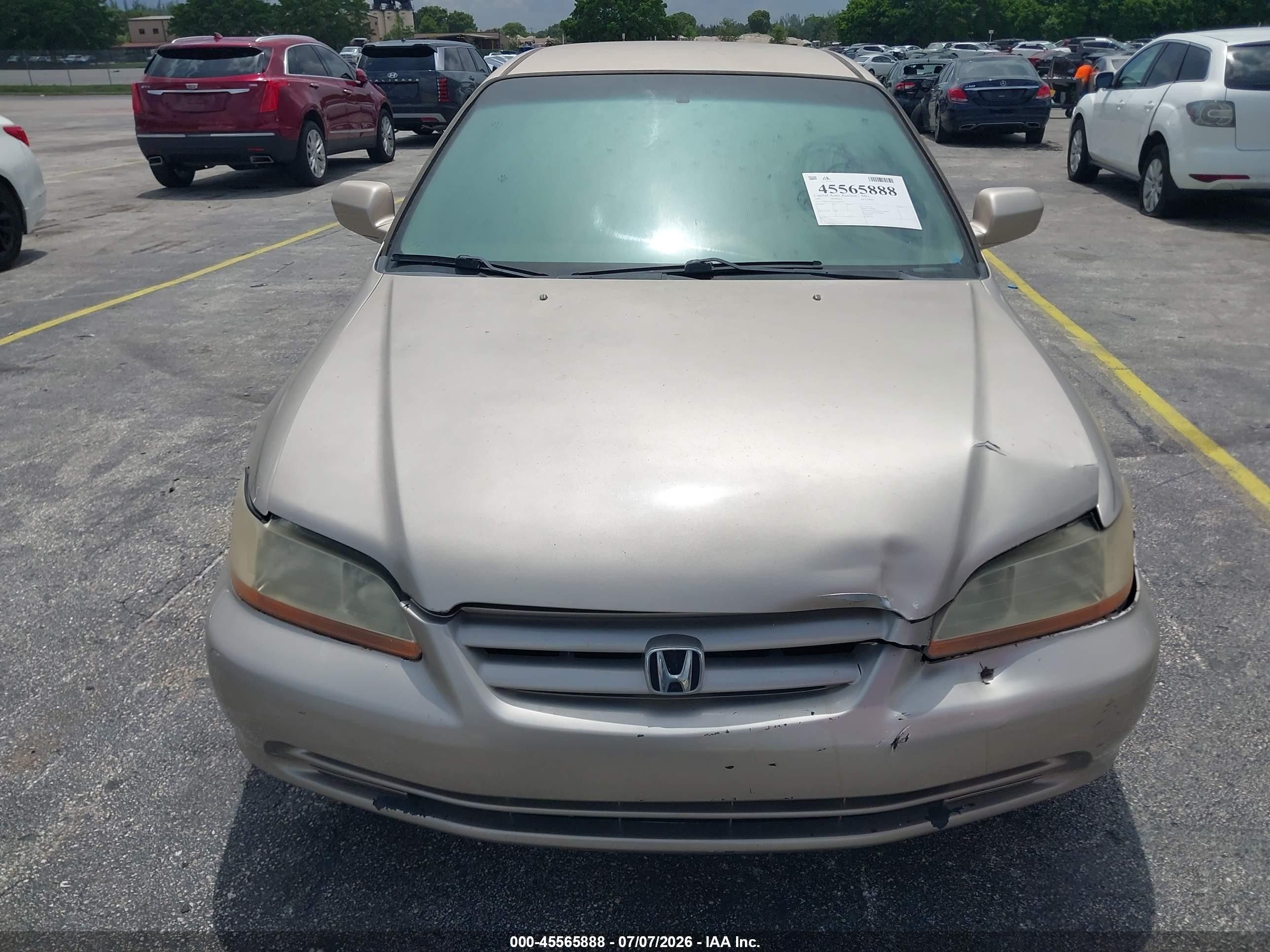 2001 Honda Accord 2.3 Lx Gold vin: 3HGCG56411G700706