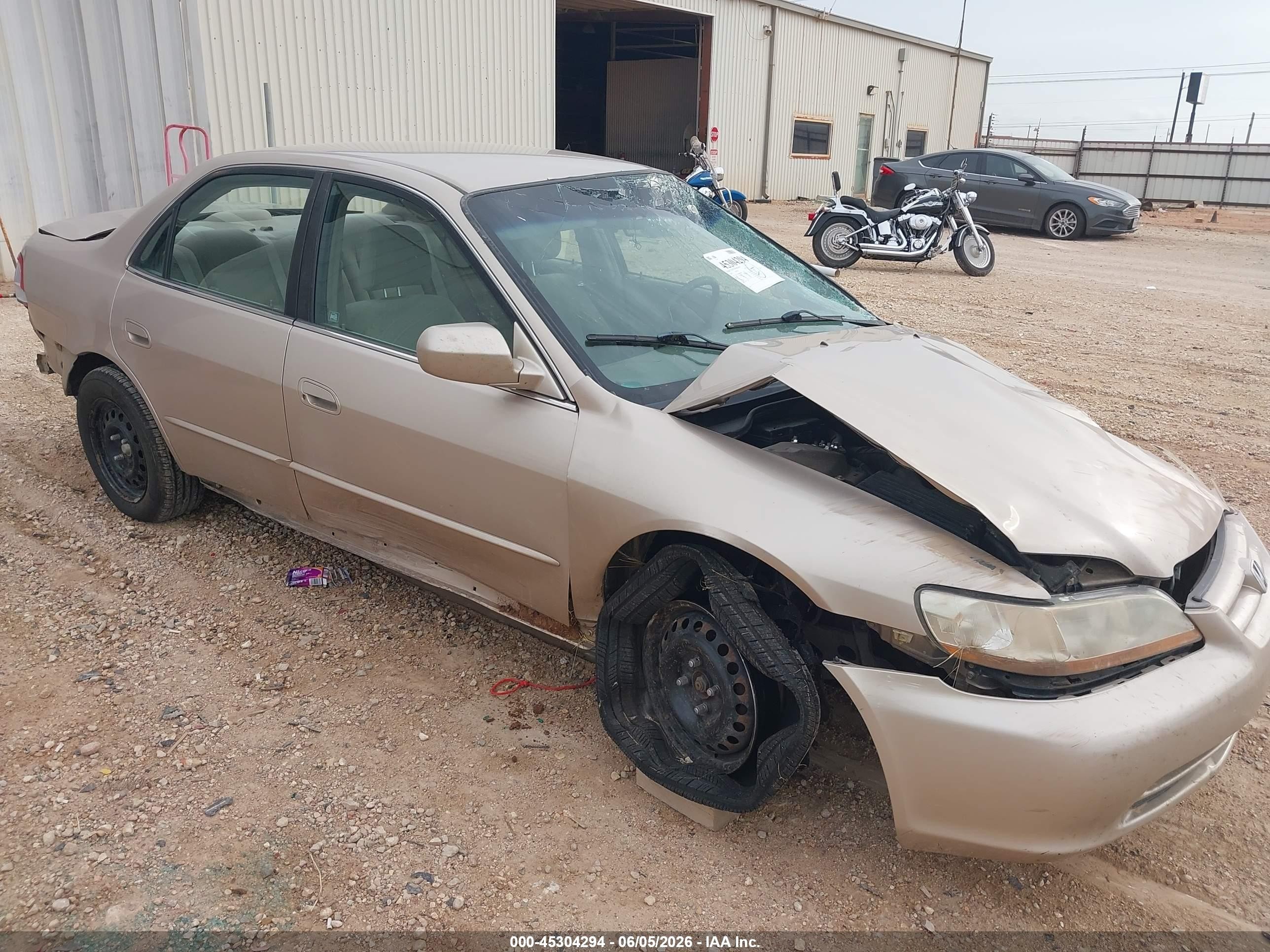 2002 Honda Accord 2.3 Lx Brown vin: 3HGCG56412G708046
