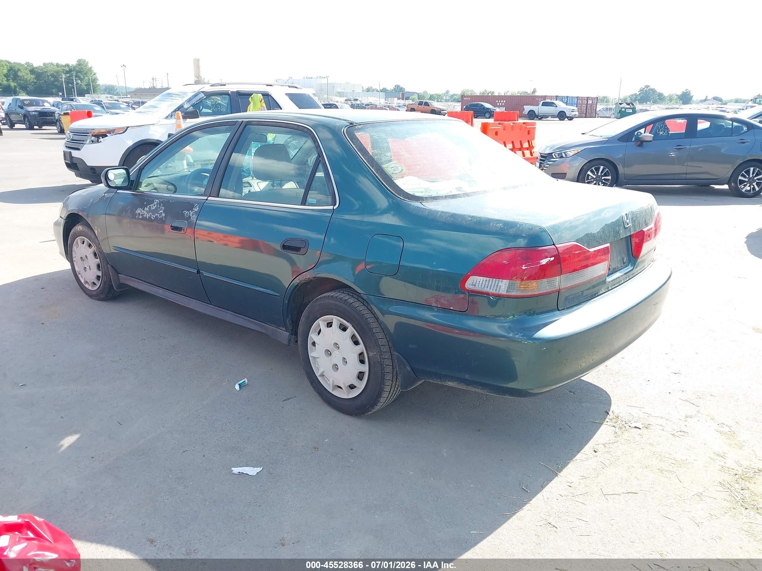 2002 Honda Accord 2.3 Lx Green vin: 3HGCG56422G702305