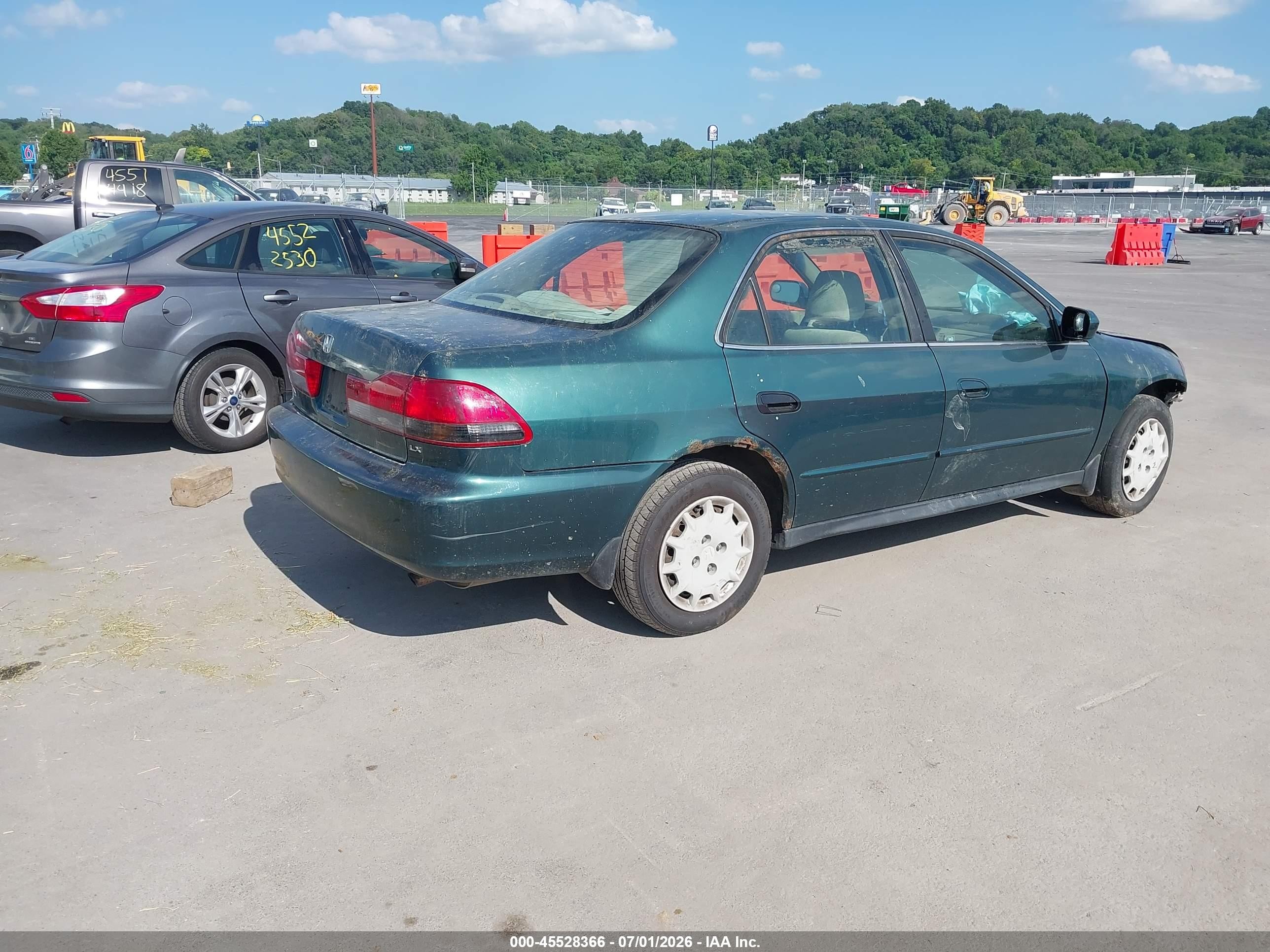 2002 Honda Accord 2.3 Lx Green vin: 3HGCG56422G702305