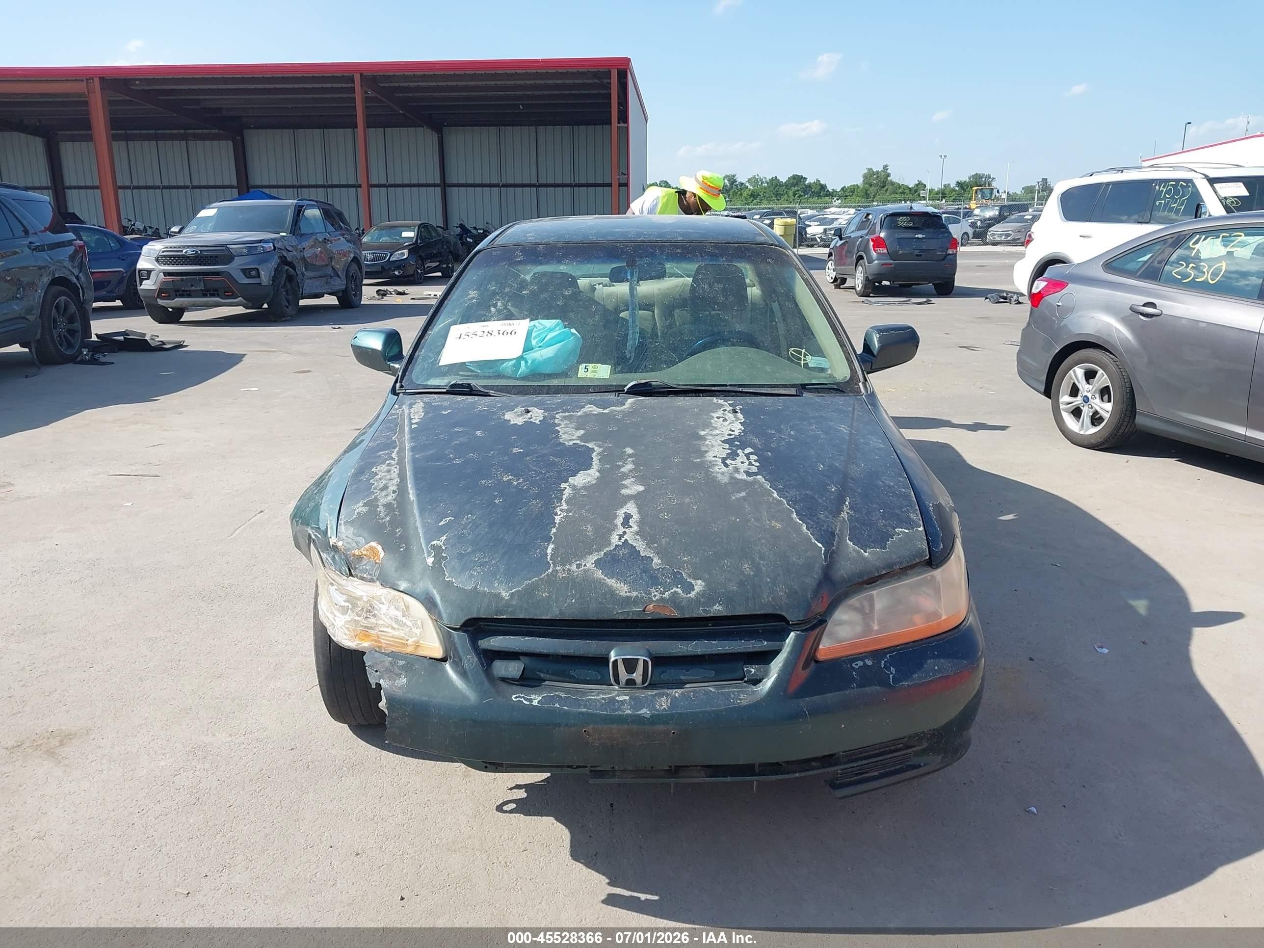 2002 Honda Accord 2.3 Lx Green vin: 3HGCG56422G702305