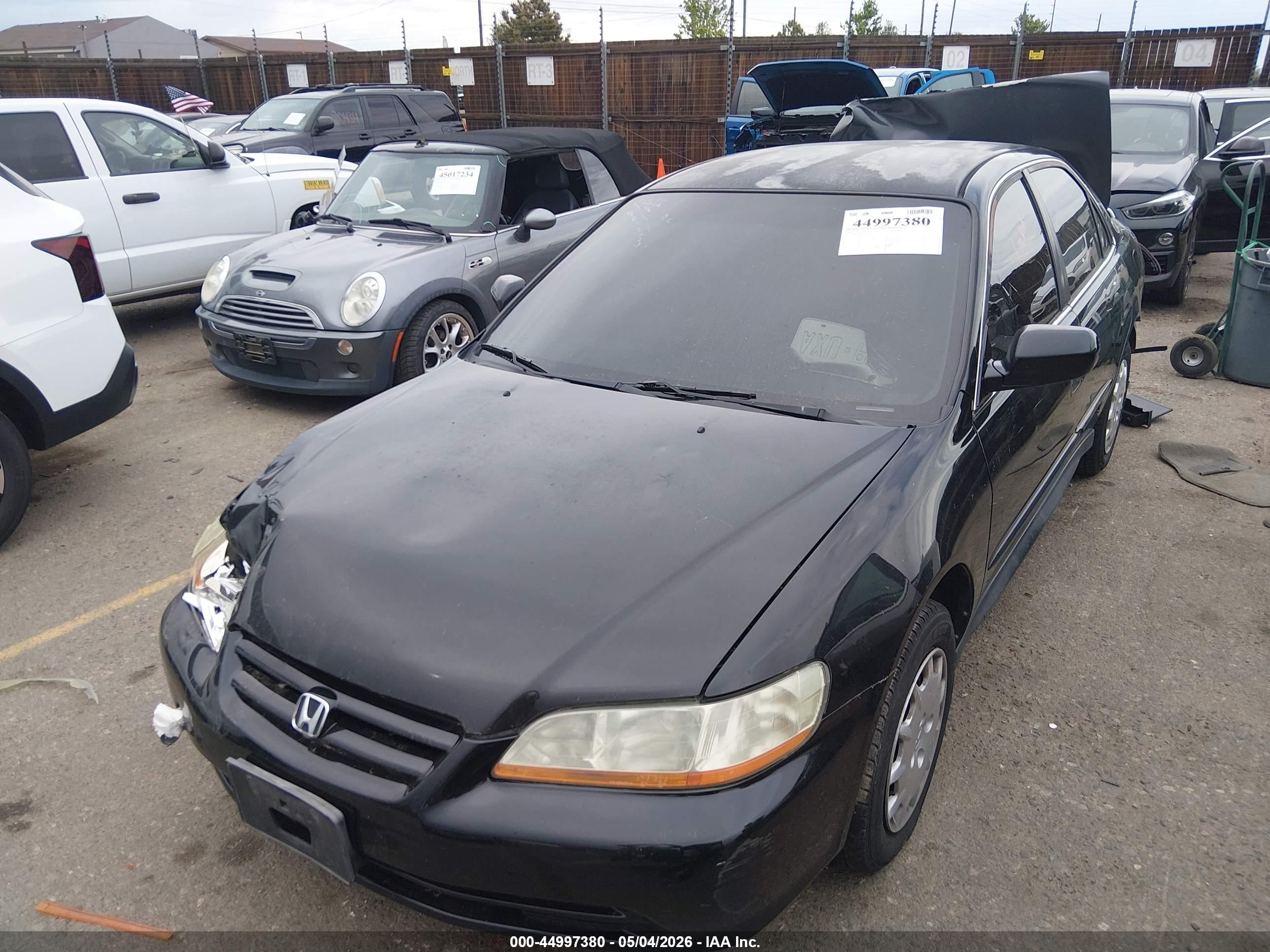 2002 Honda Accord 2.3 Lx Черный vin: 3HGCG56442G705366