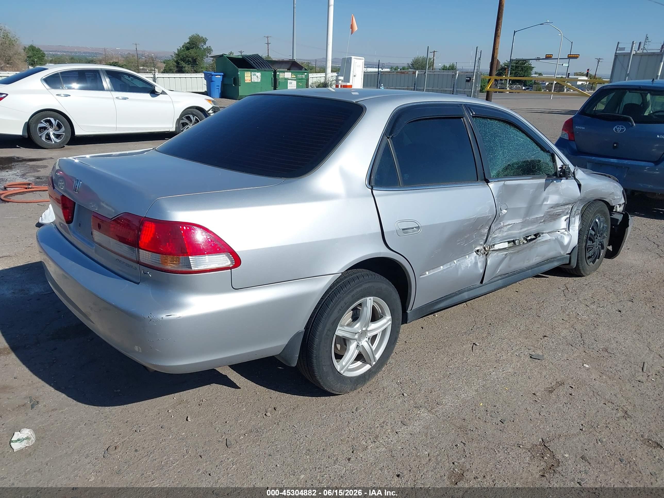 2002 Honda Accord 2.3 Lx Silver vin: 3HGCG56462G706499