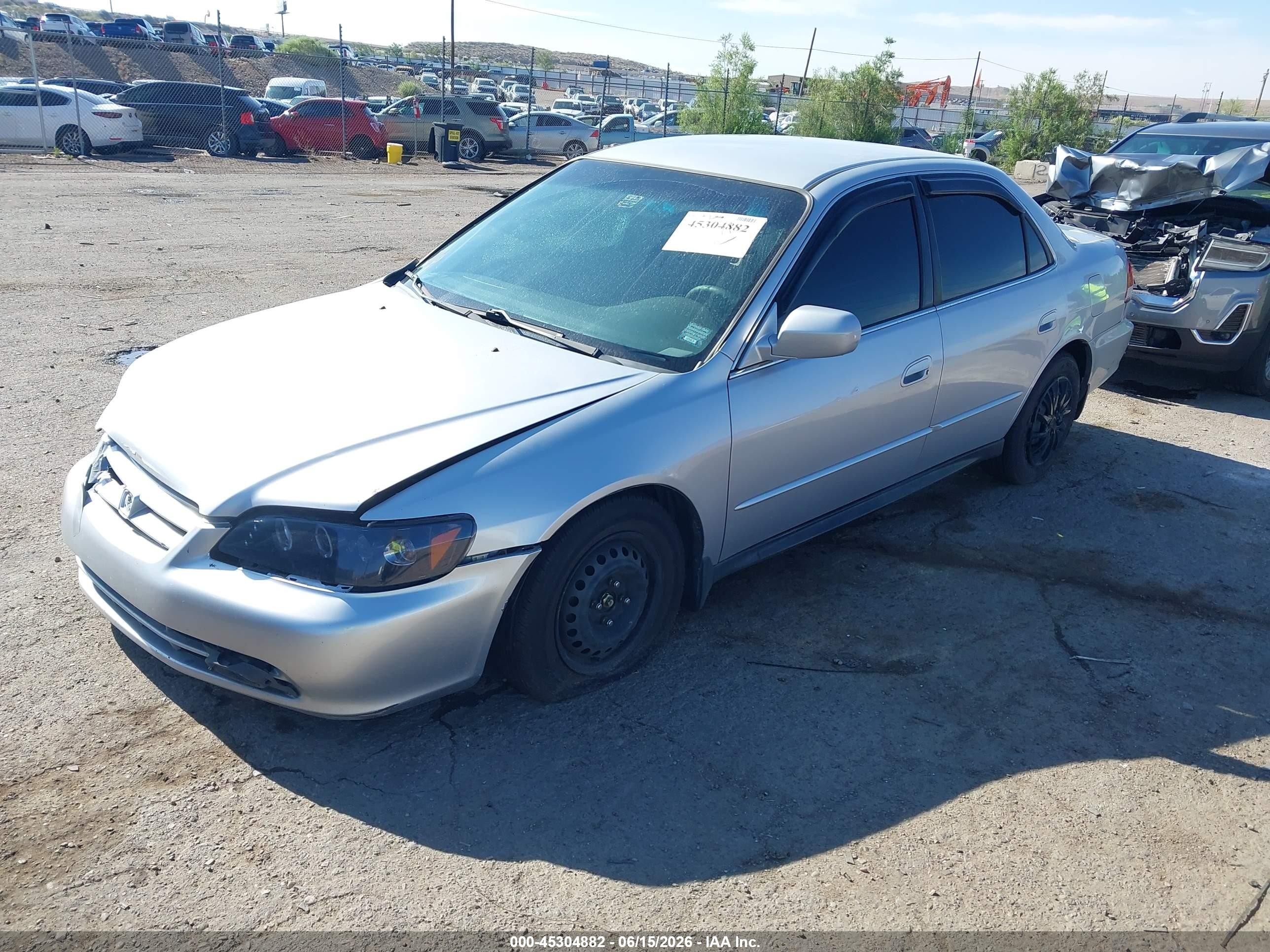 2002 Honda Accord 2.3 Lx Silver vin: 3HGCG56462G706499