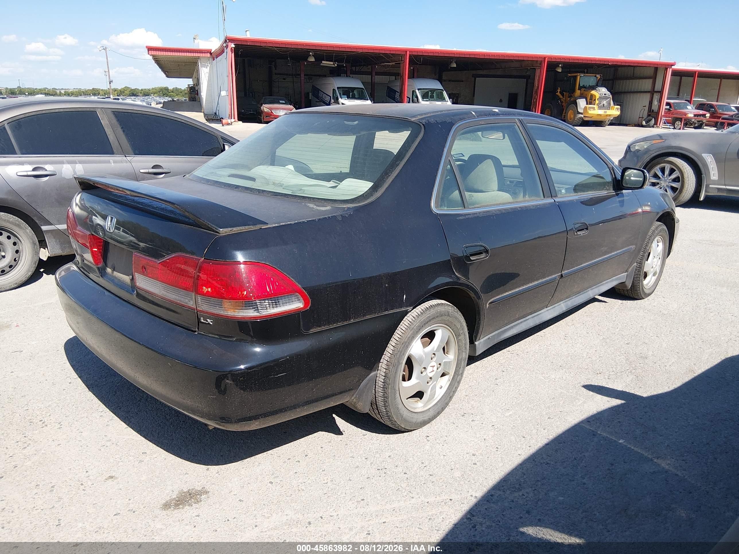 2002 Honda Accord 2.3 Lx Black vin: 3HGCG56472G700856
