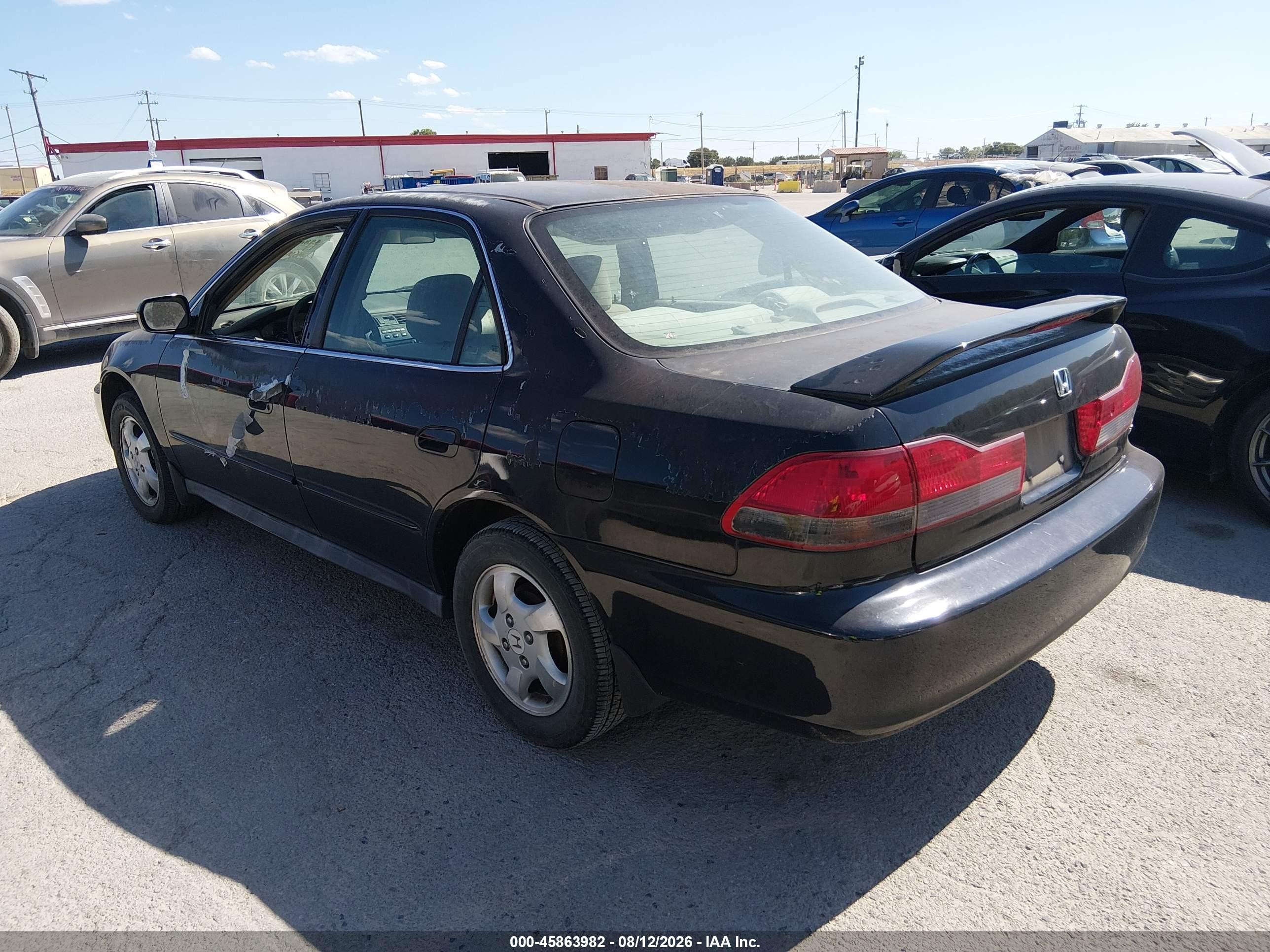2002 Honda Accord 2.3 Lx Black vin: 3HGCG56472G700856