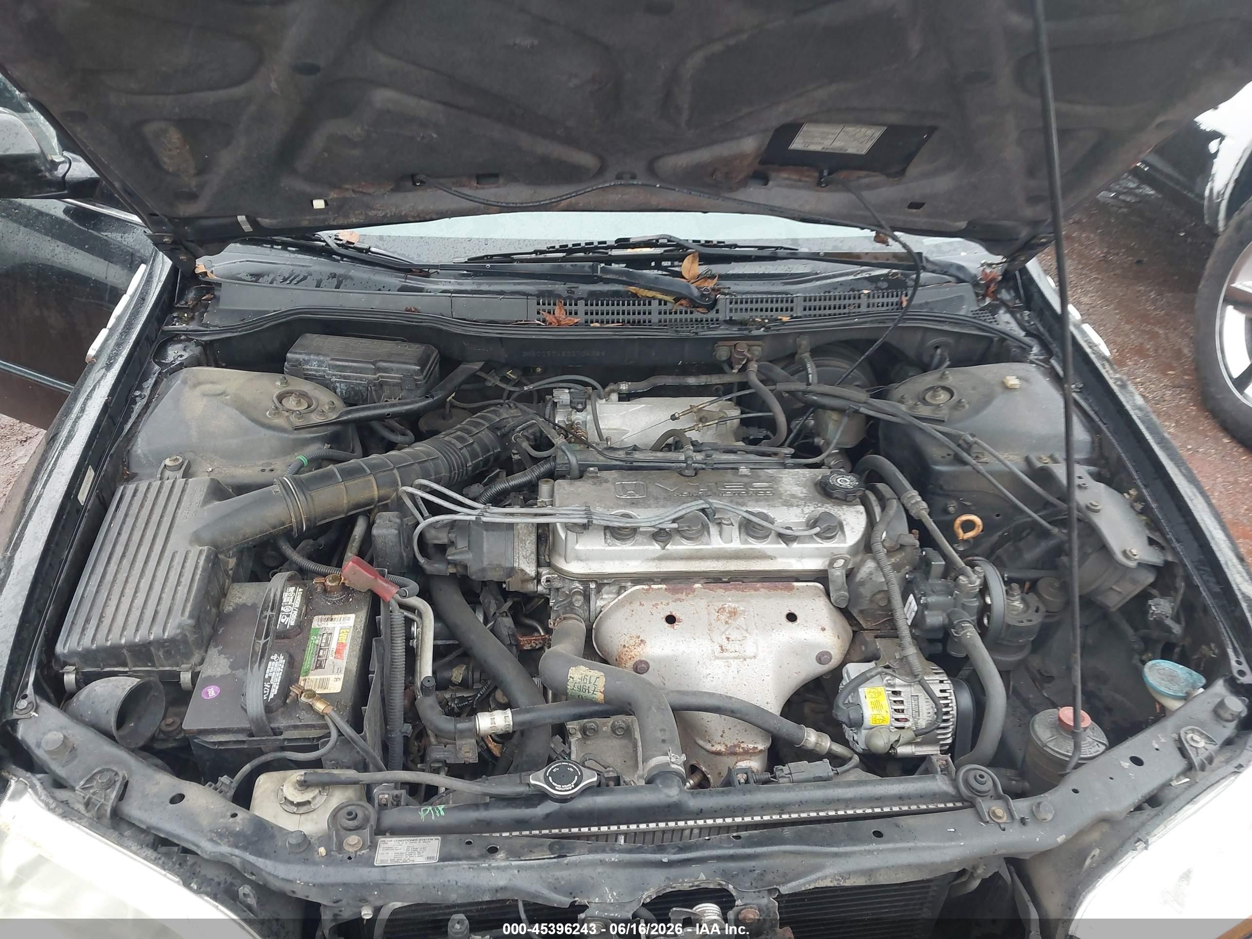 2002 Honda Accord 2.3 Lx Black vin: 3HGCG56482G704284