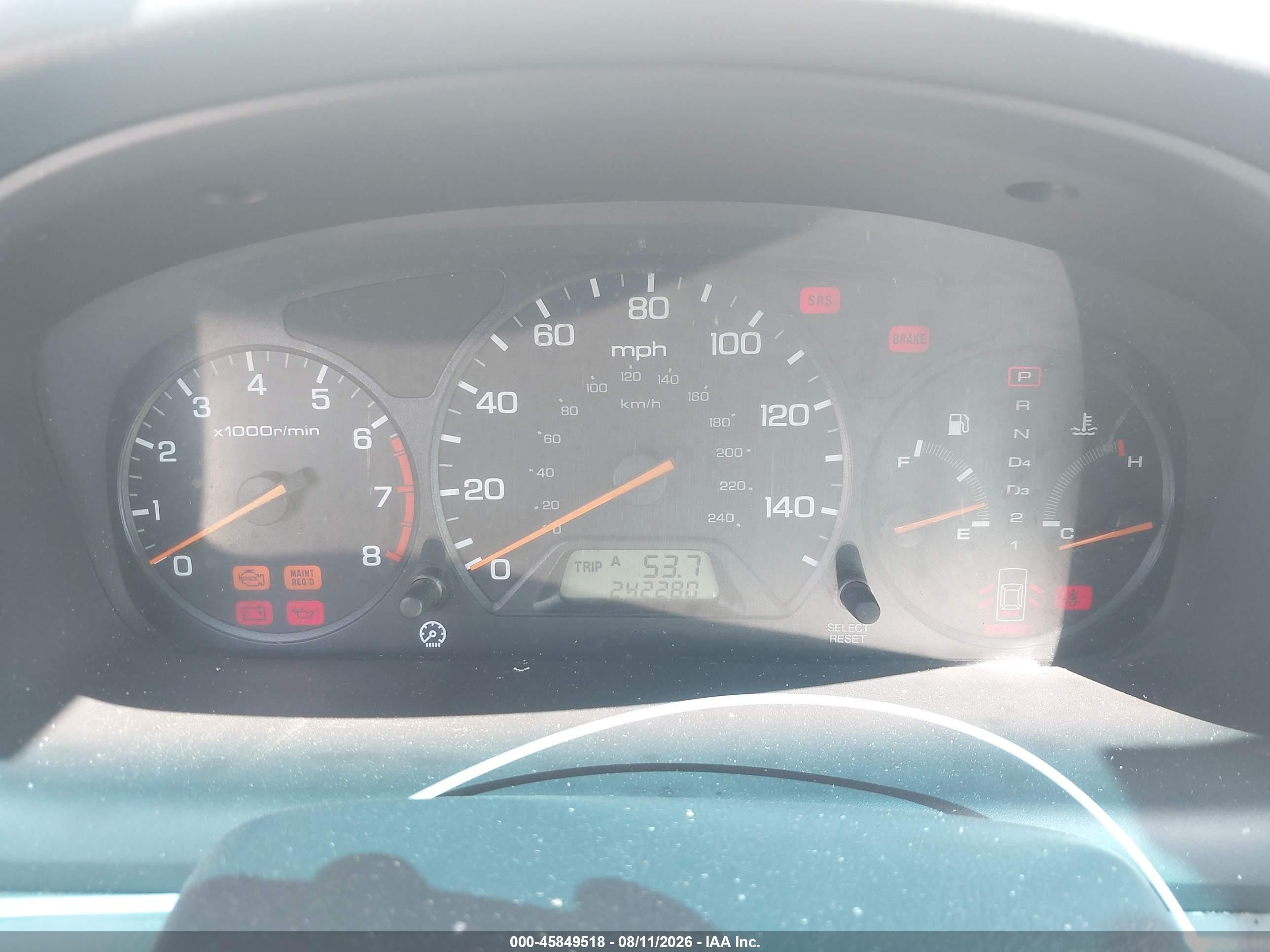 2001 Honda Accord 2.3 Lx White vin: 3HGCG66501G710075