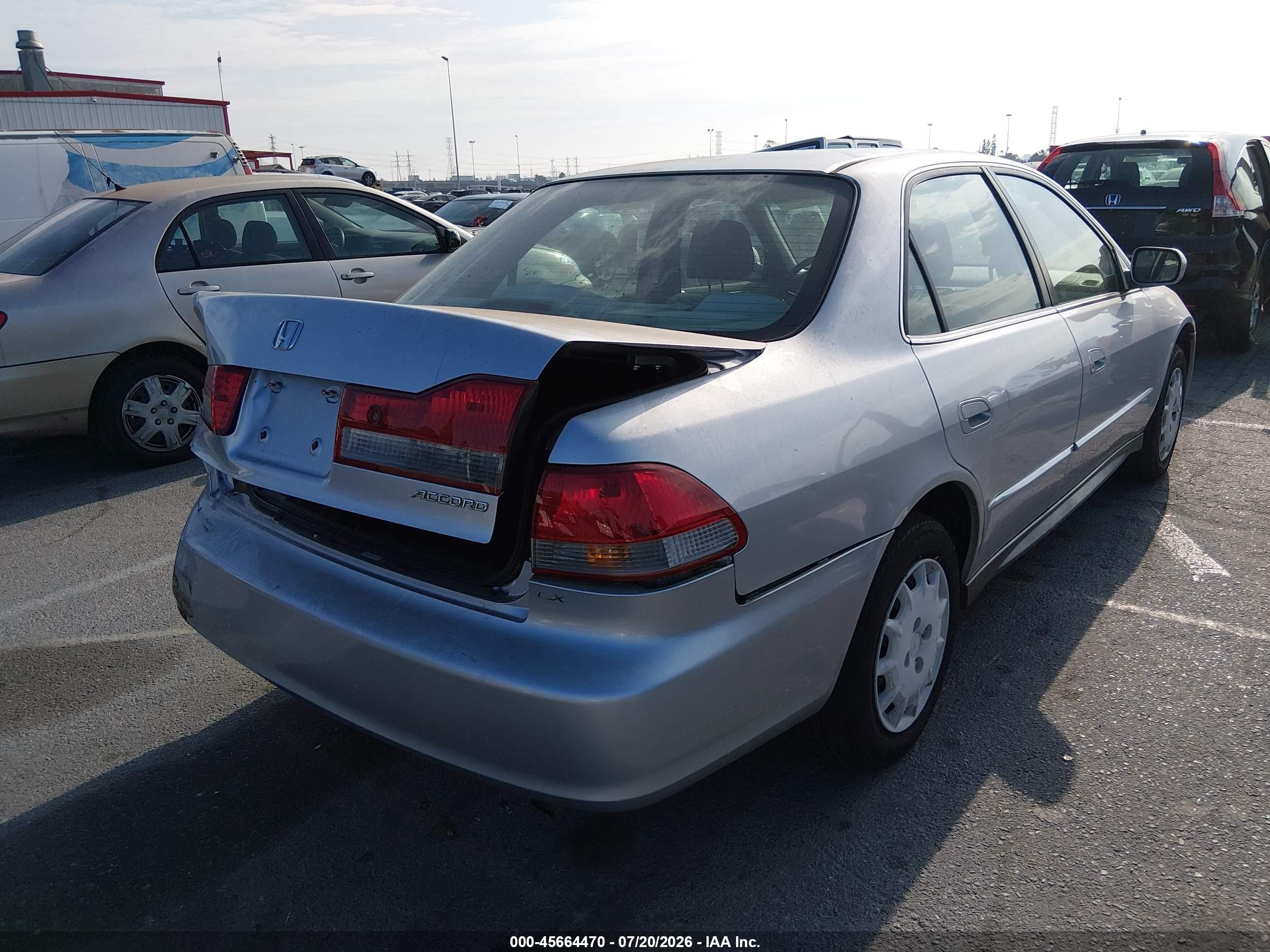 2002 Honda Accord 2.3 Lx Silver vin: 3HGCG66502G703001