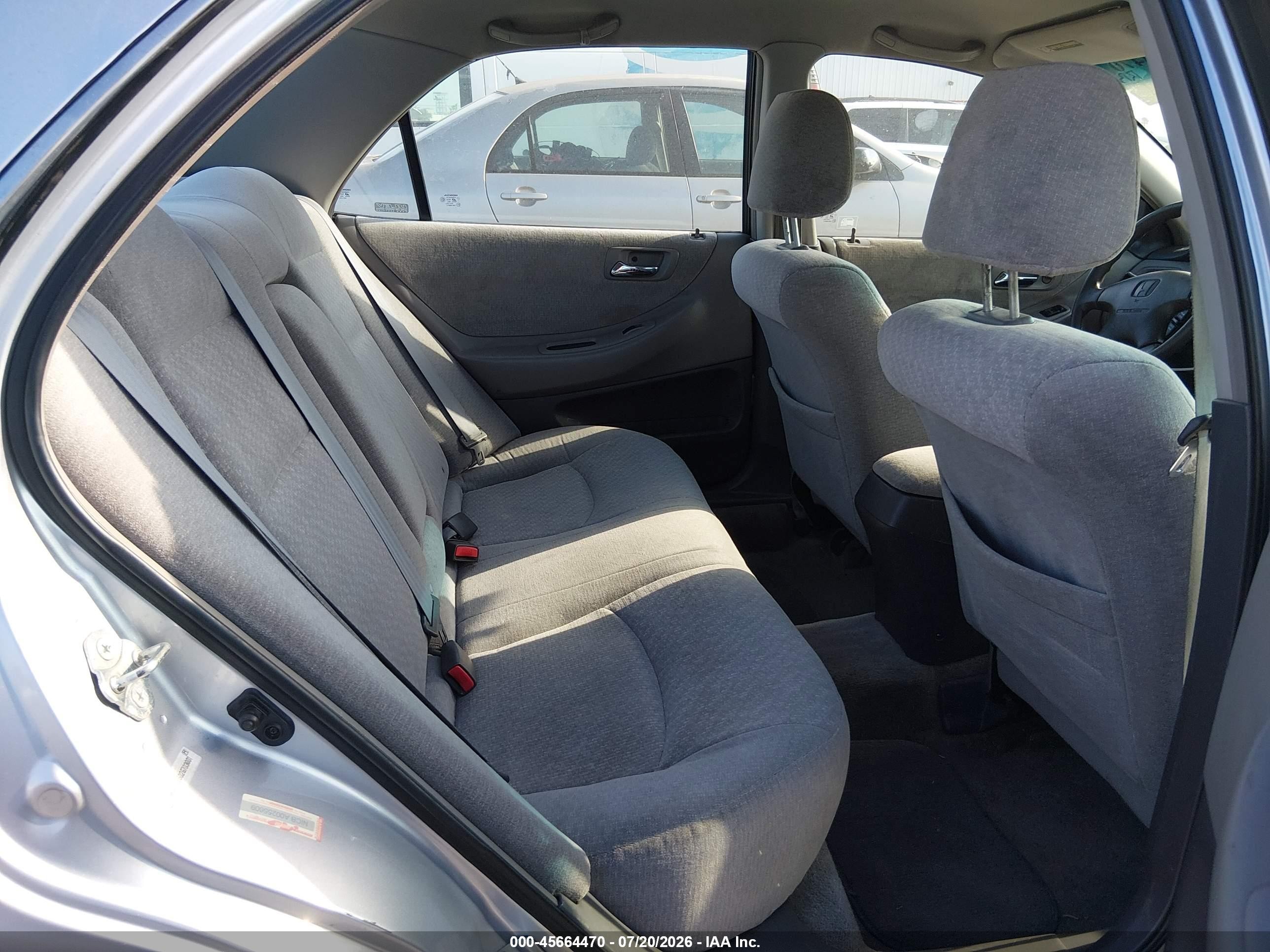 2002 Honda Accord 2.3 Lx Silver vin: 3HGCG66502G703001
