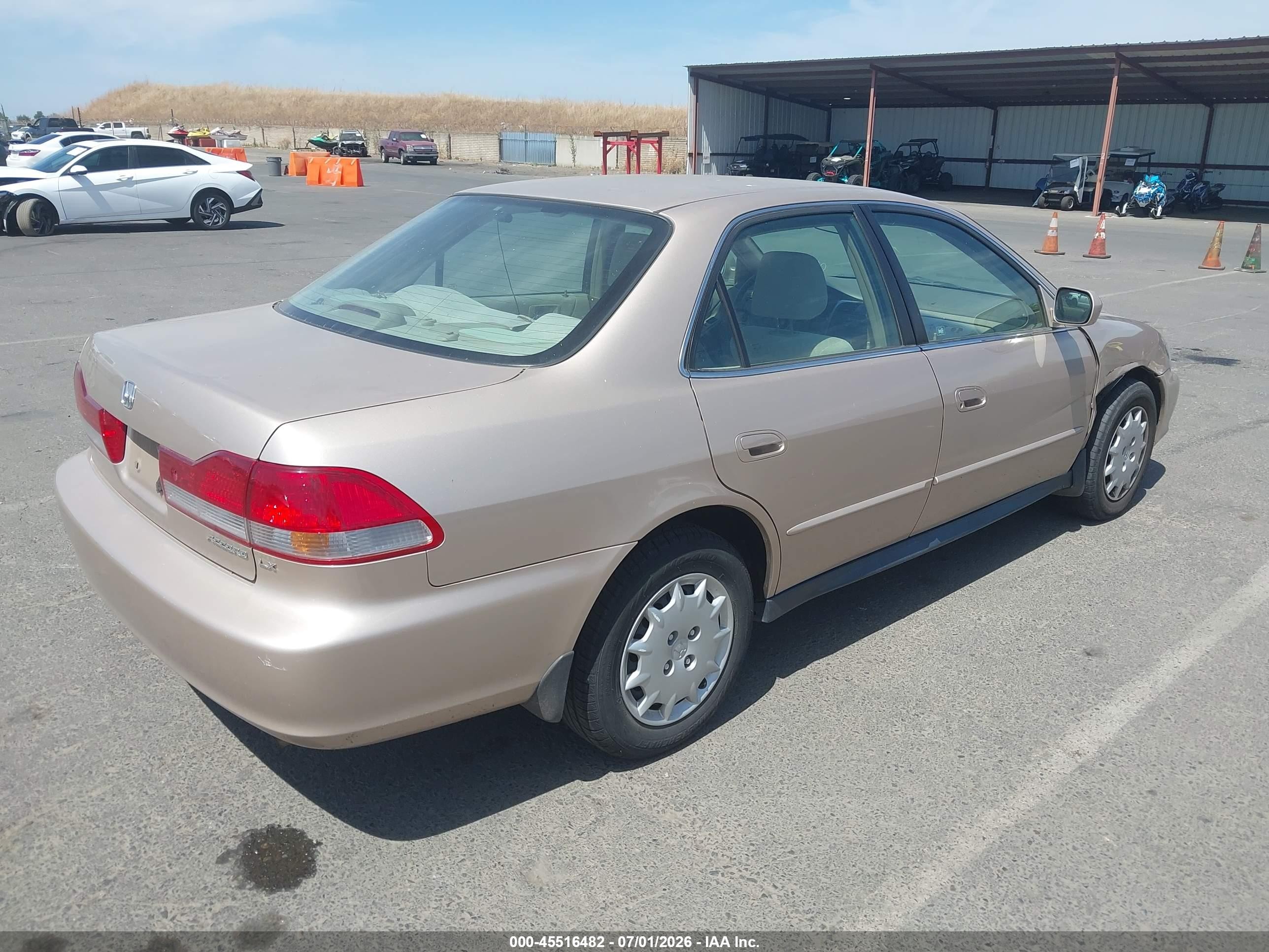 2002 Honda Accord 2.3 Lx Champagne vin: 3HGCG66512G705579